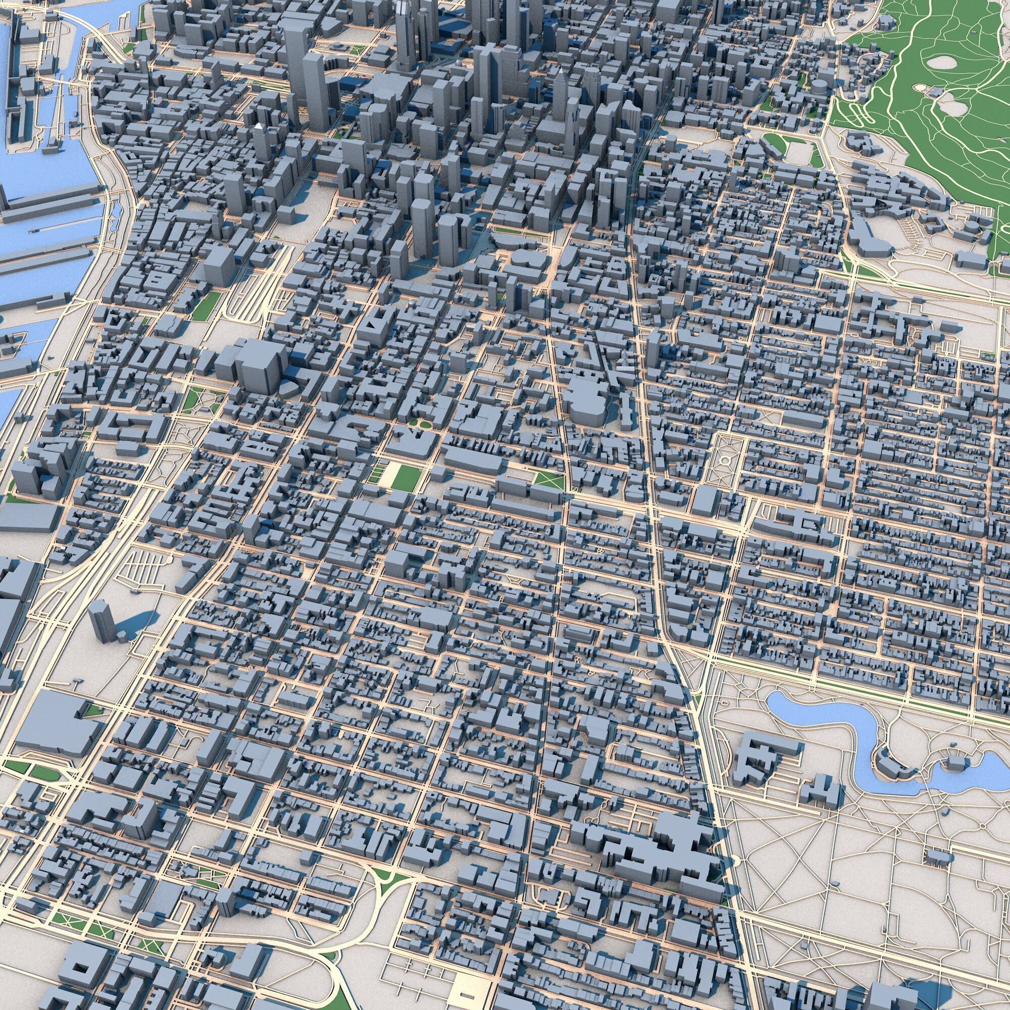 Montreal City Canada 3D model_5