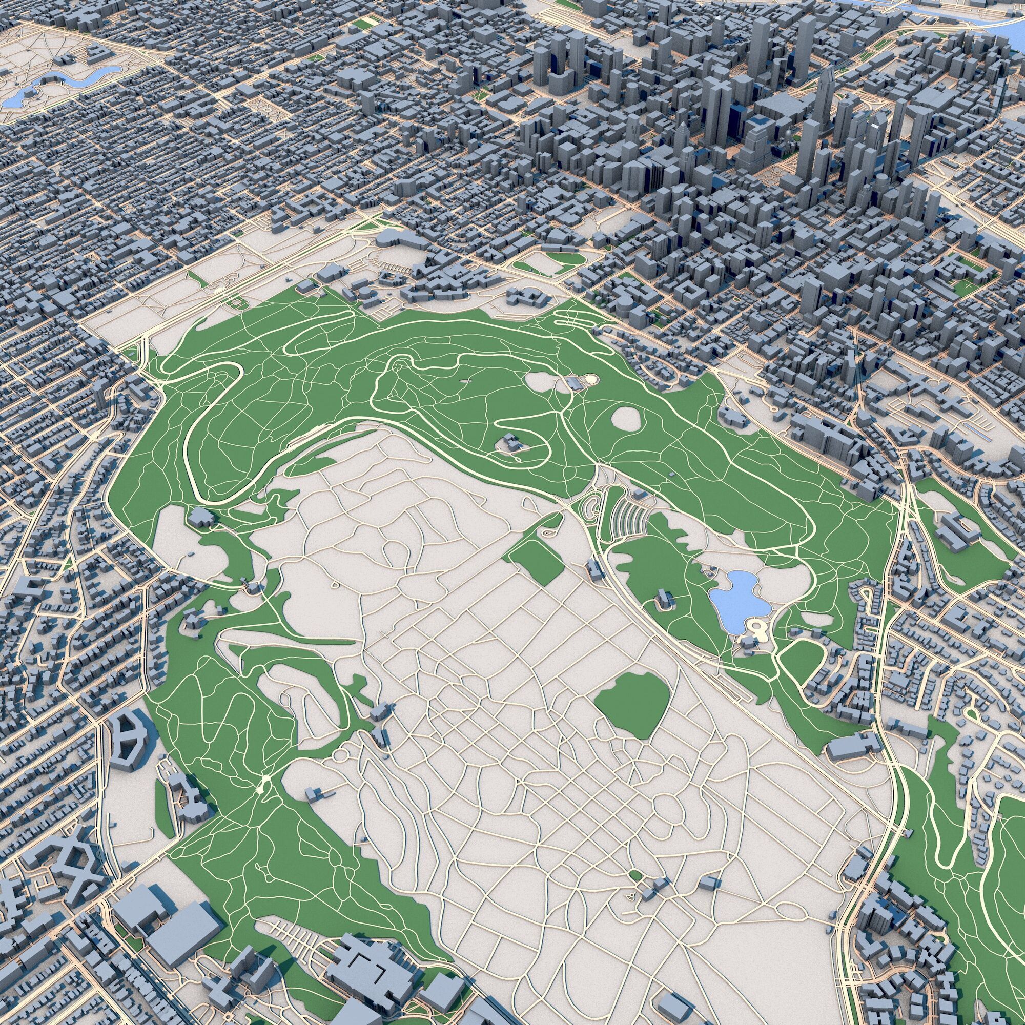 Montreal City Canada 3D model_7