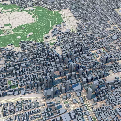 Montreal City Canada 3D model