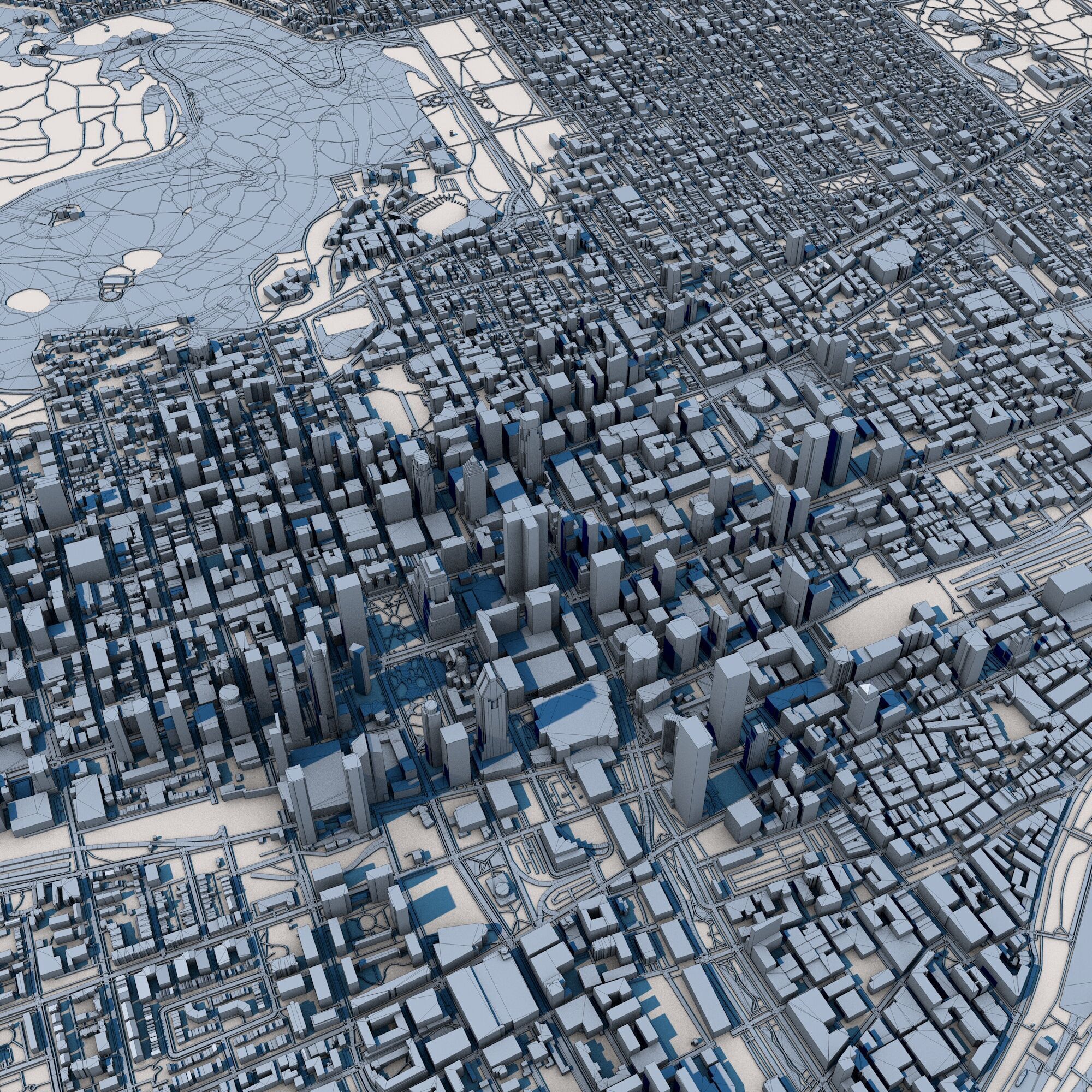Montreal City Canada 3D model_8