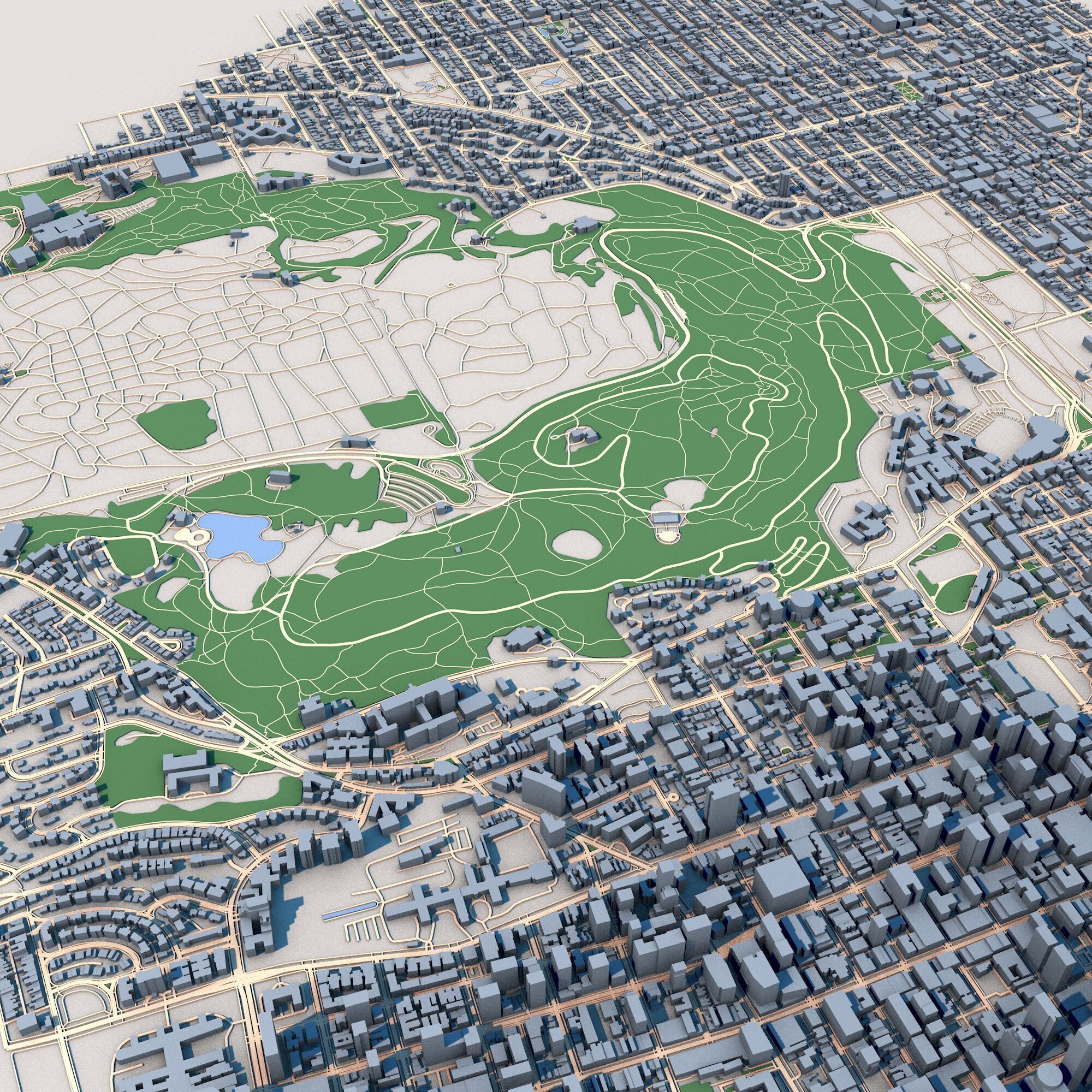 Montreal City Canada 3D model_3