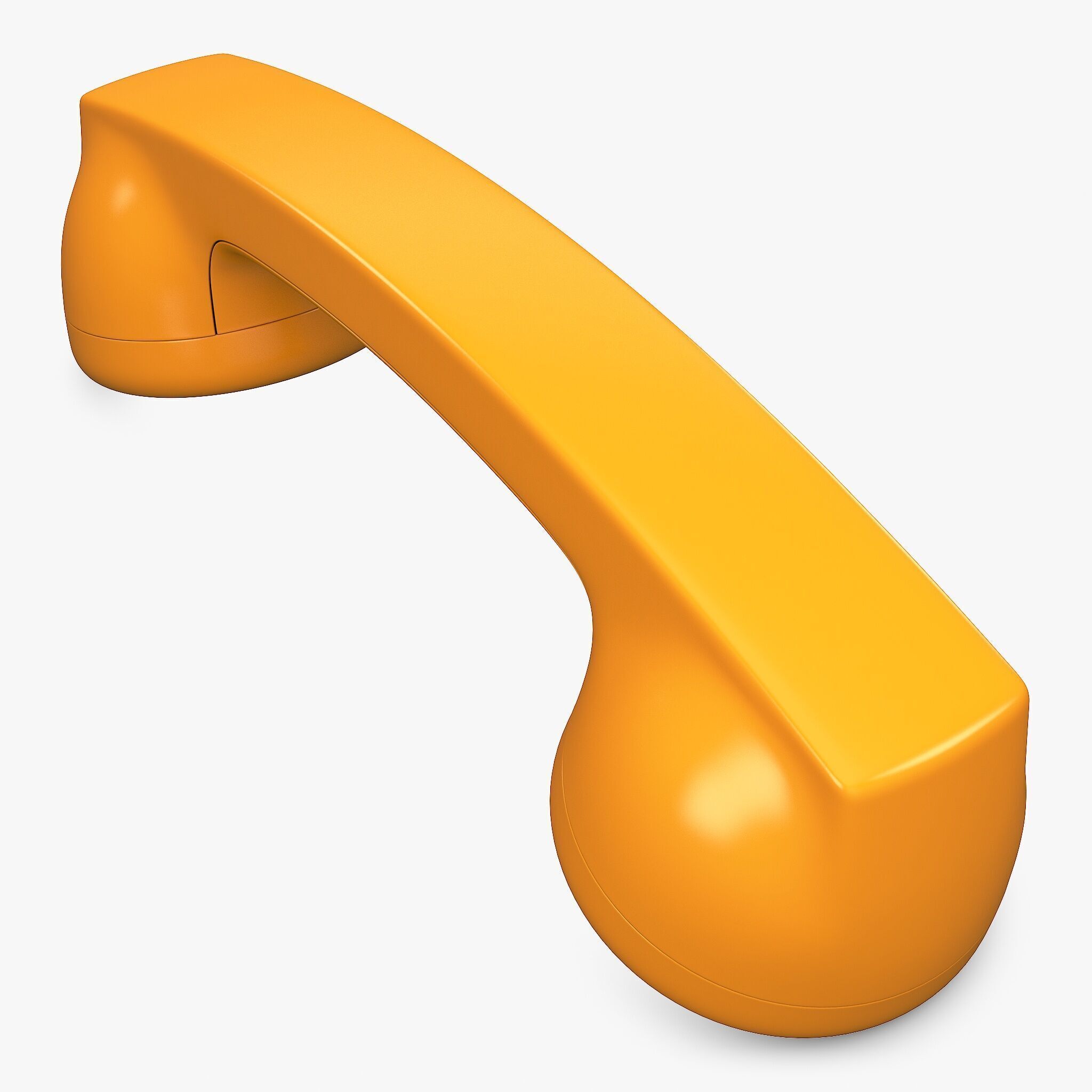 Vintage Retro Telephone Handset M1 3D model_8