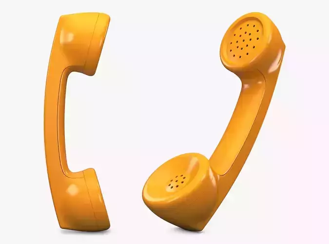 Vintage Retro Telephone Handset M1 3D model Vintage Retro Telephone Handset M1 3D model