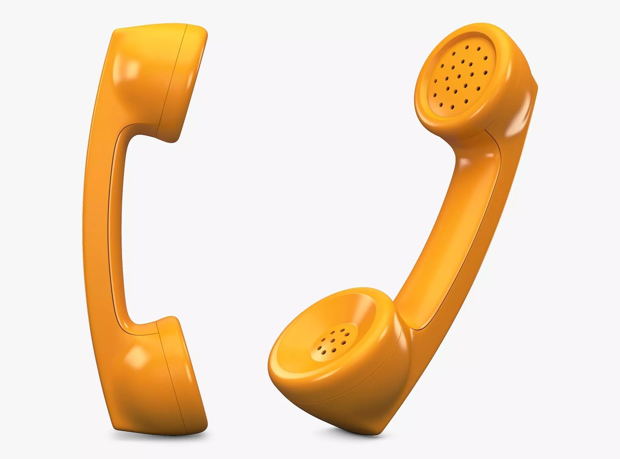 Vintage Retro Telephone Handset M1 3D model_0