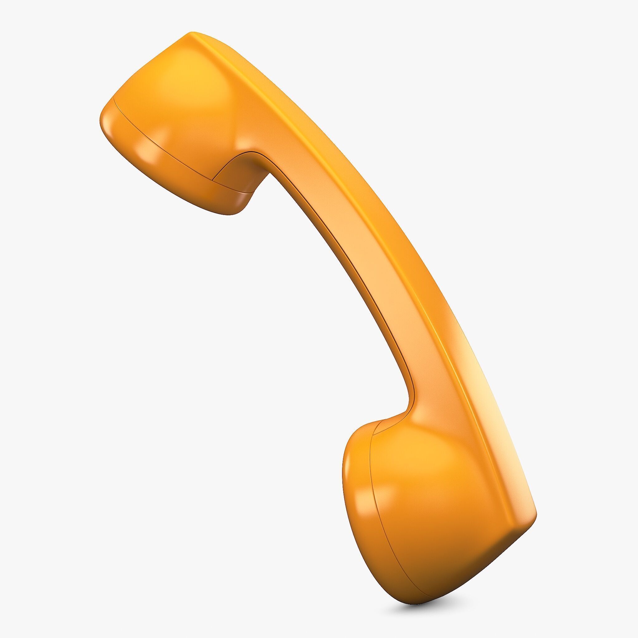 Vintage Retro Telephone Handset M1 3D model_3