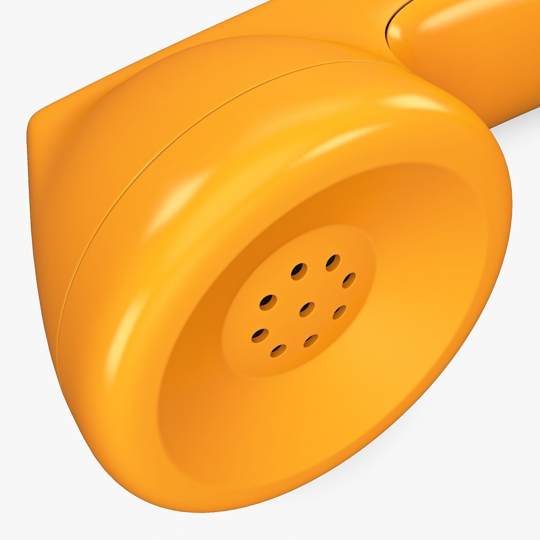 Vintage Retro Telephone Handset M1 3D model_11