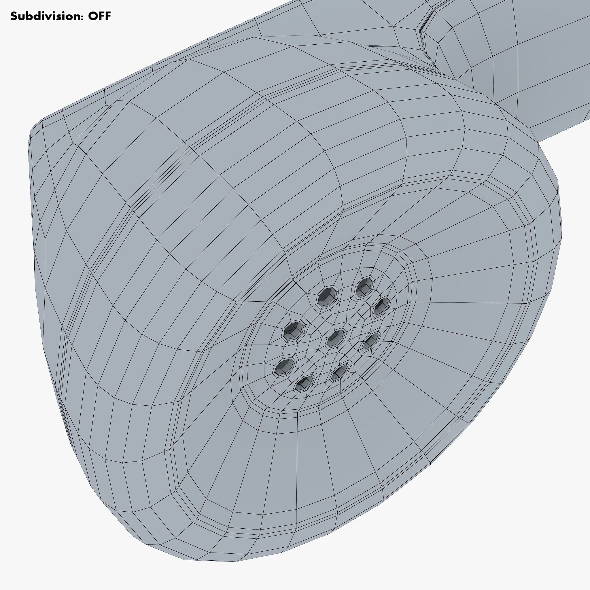 Vintage Retro Telephone Handset M1 3D model_32