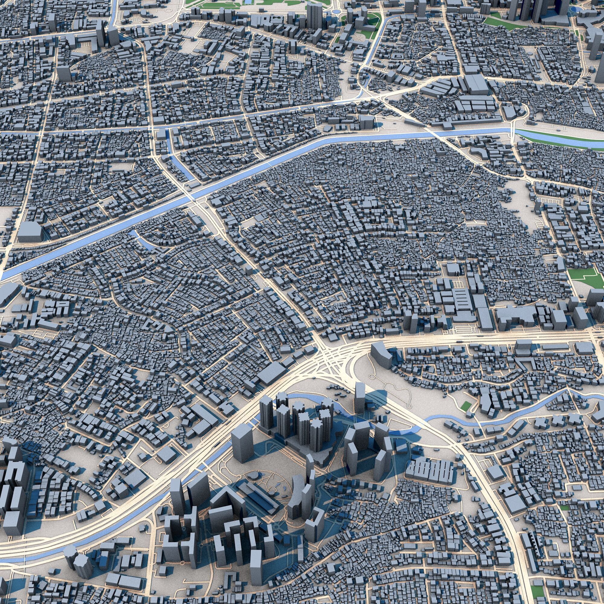 Jakarta City Indonesia 3D model_6