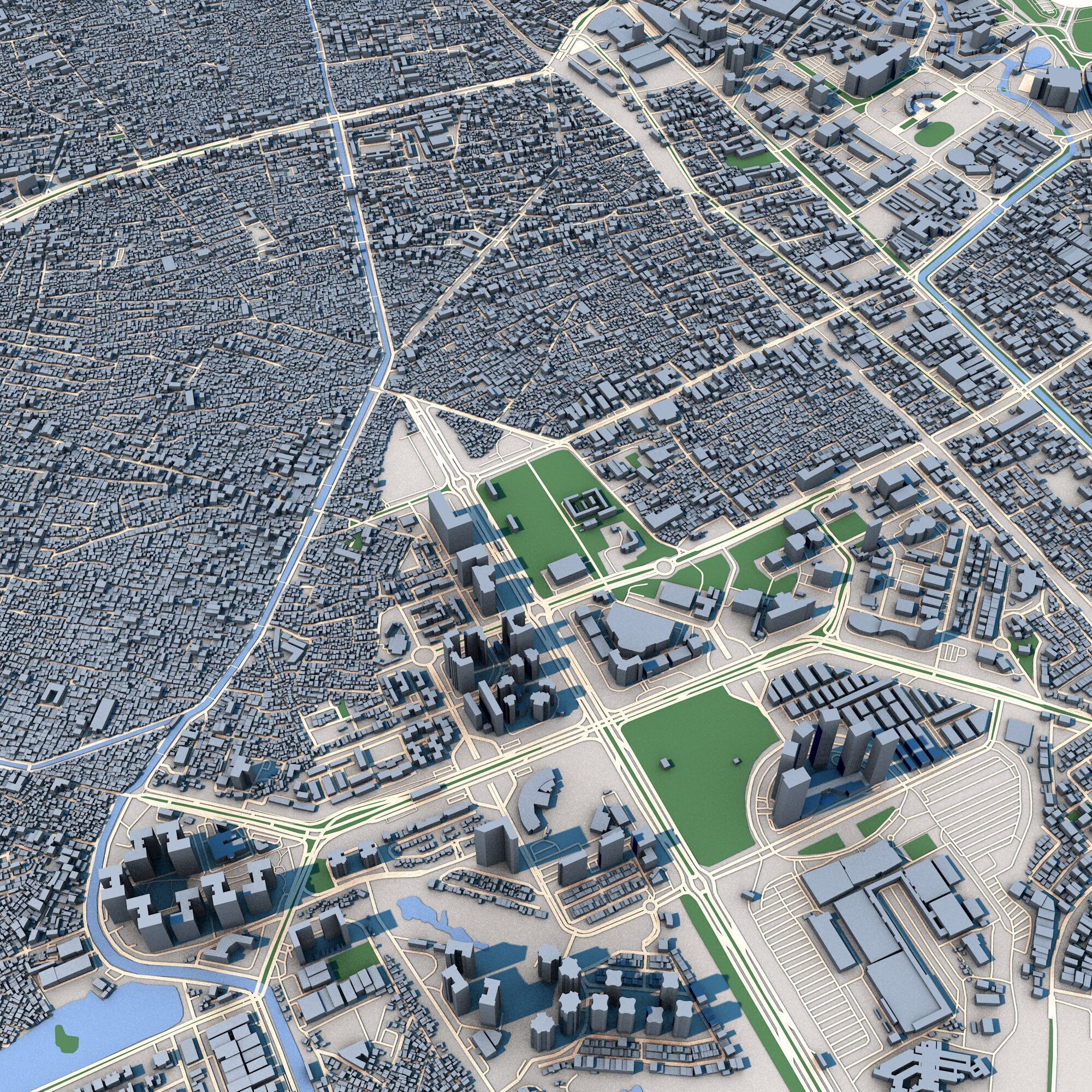 Jakarta City Indonesia 3D model_4