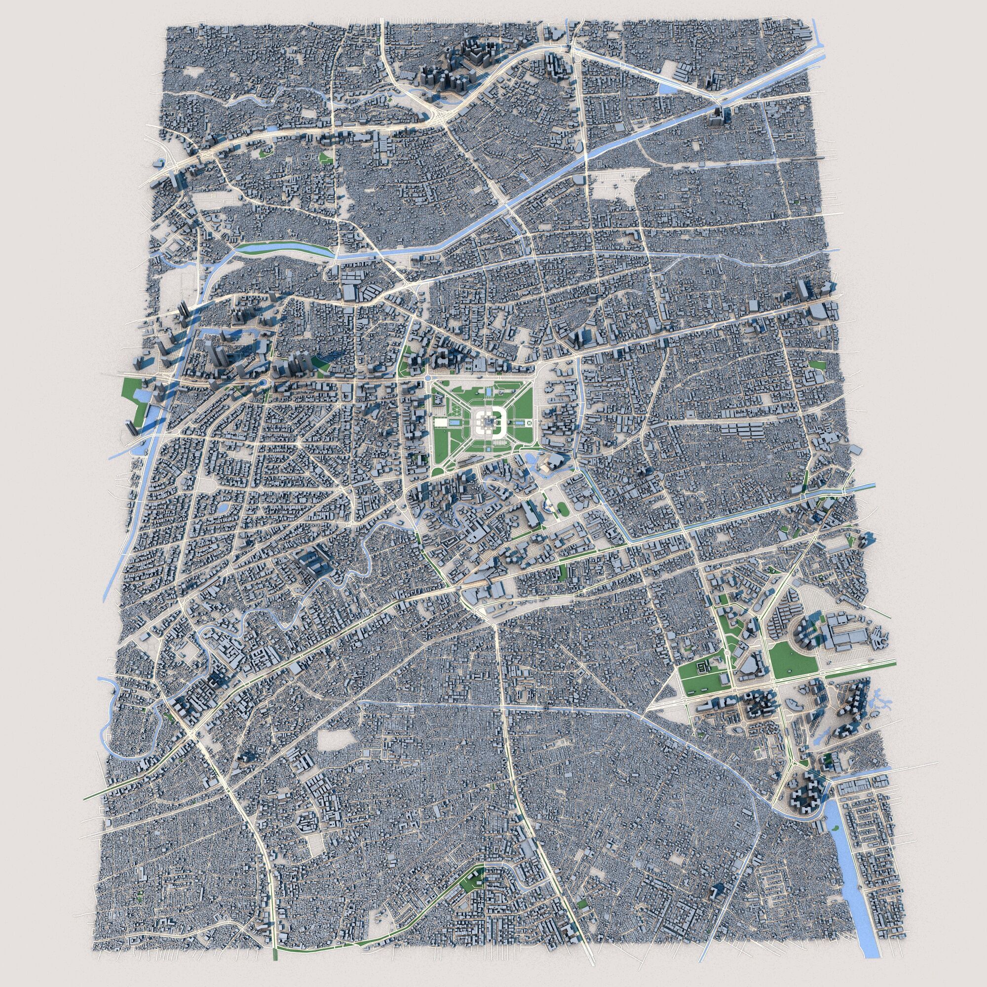 Jakarta City Indonesia 3D model_1