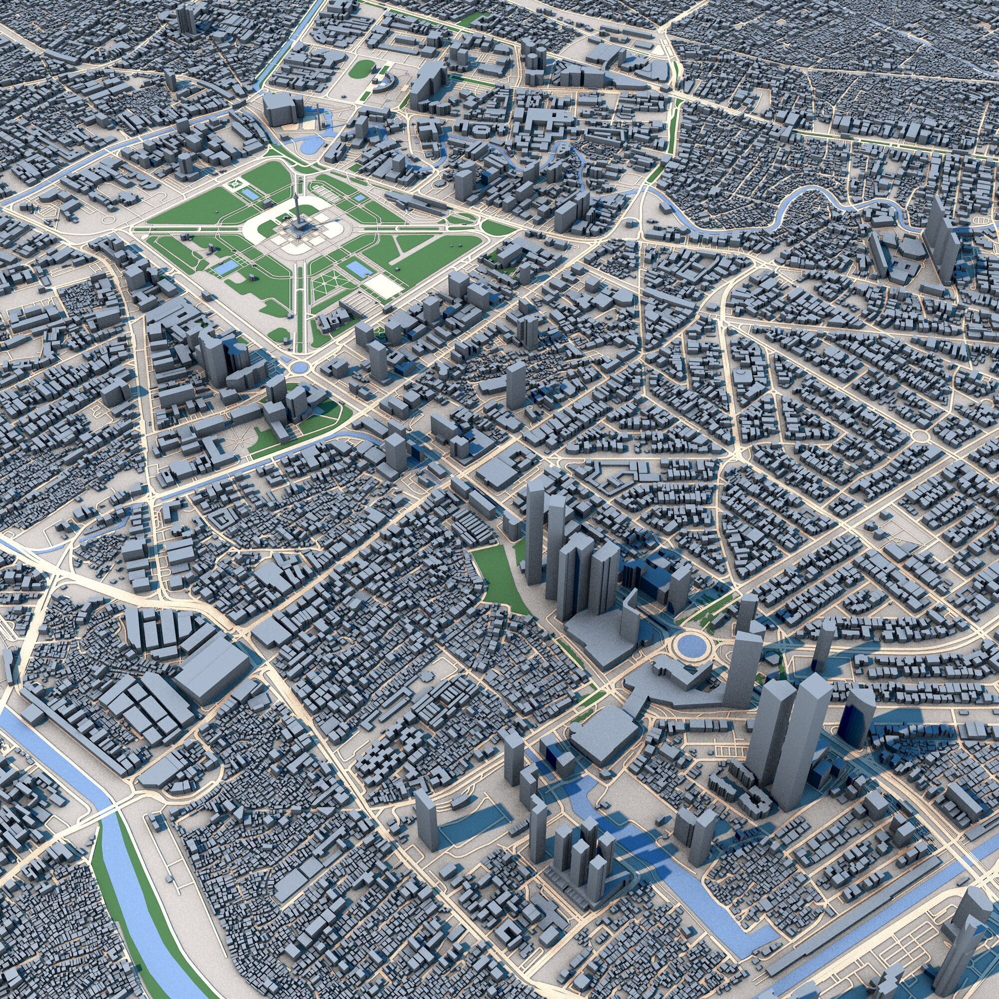 Jakarta City Indonesia 3D model_7