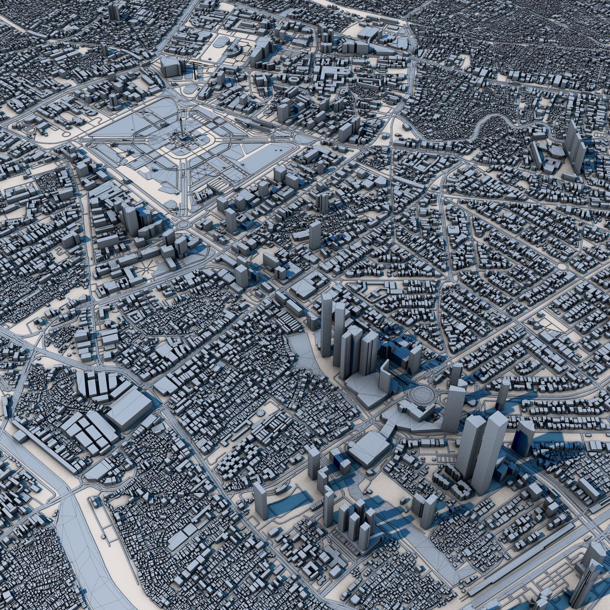 Jakarta City Indonesia 3D model_8