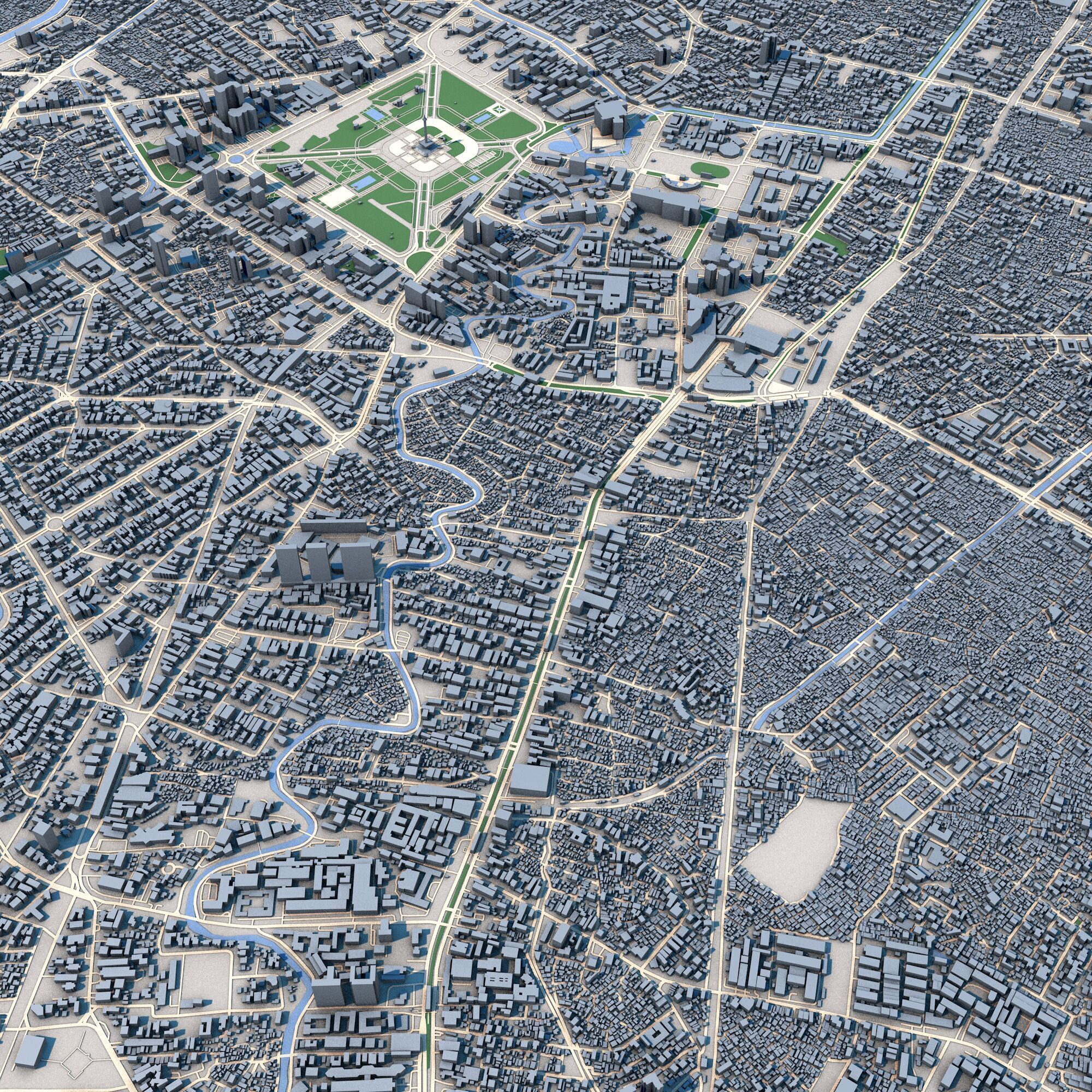 Jakarta City Indonesia 3D model_2