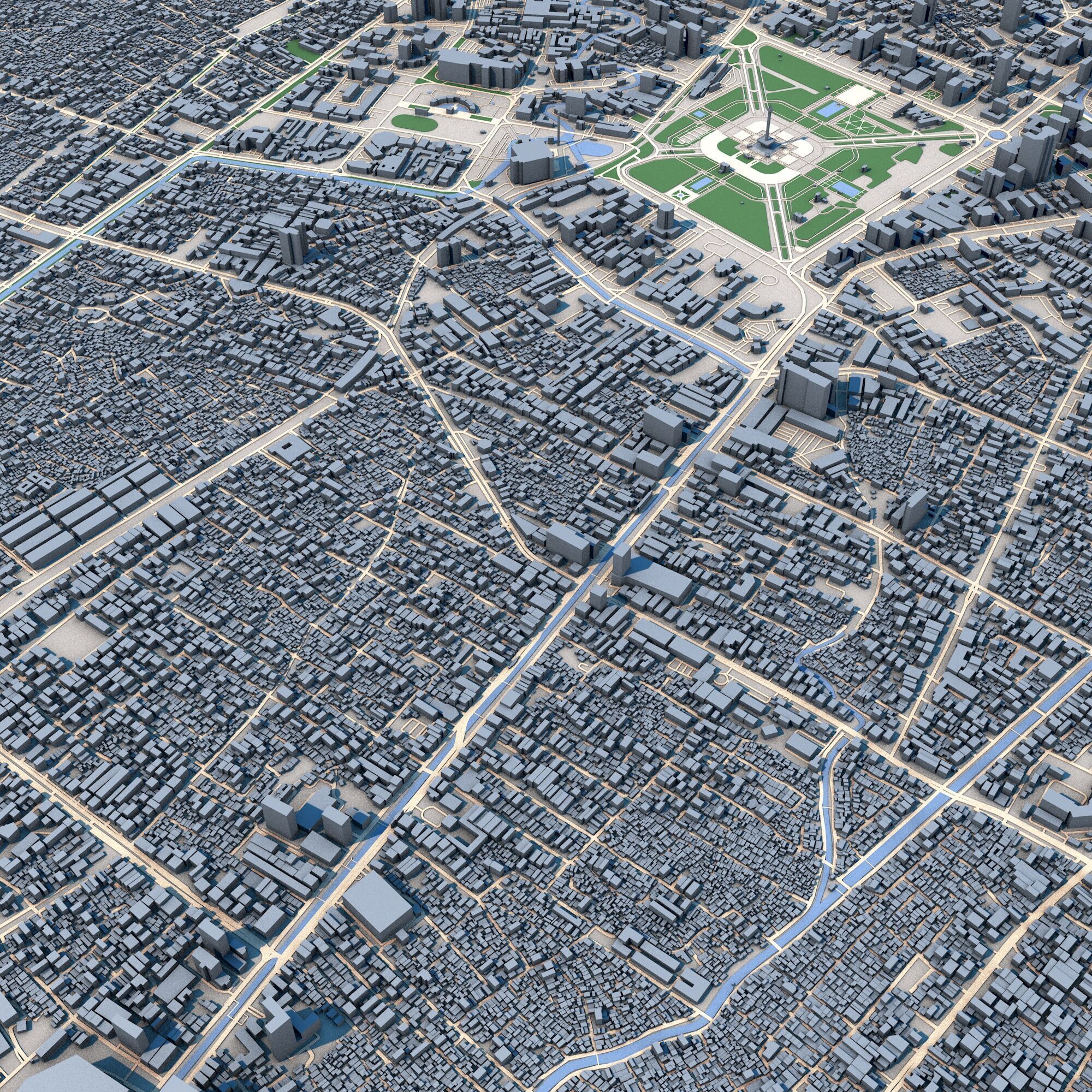 Jakarta City Indonesia 3D model_5