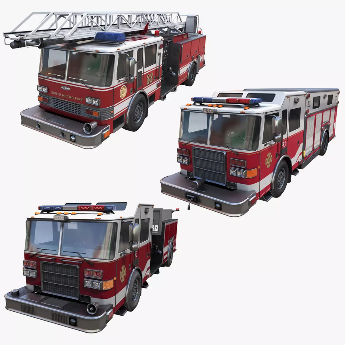 American Fire trucks collection _0