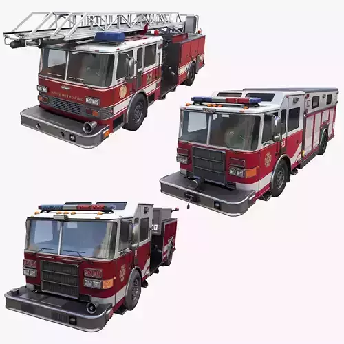 American Fire trucks collection 