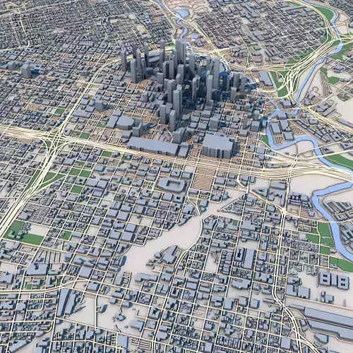 Houston City Texas United States 3D model