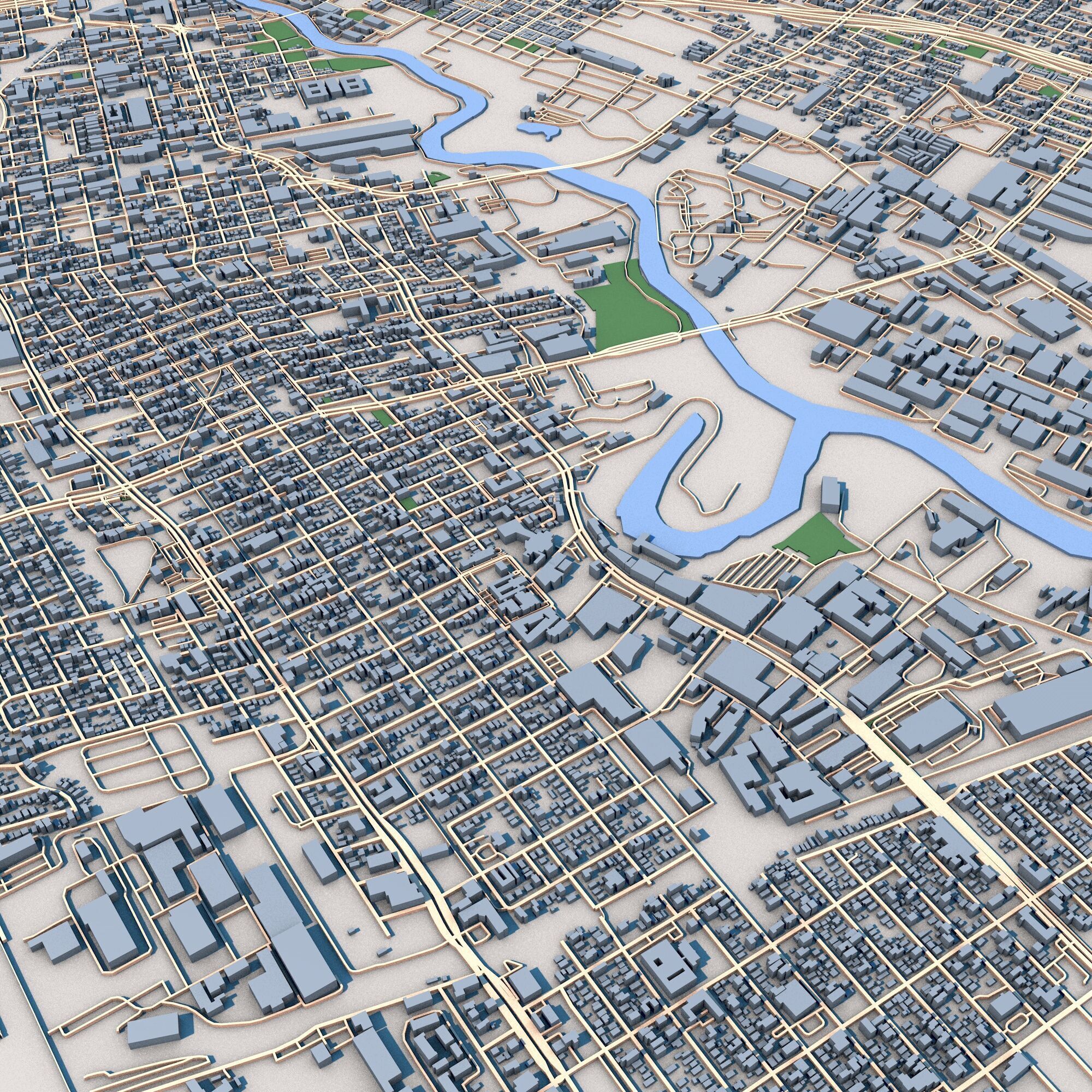 Houston City Texas United States 3D model_2