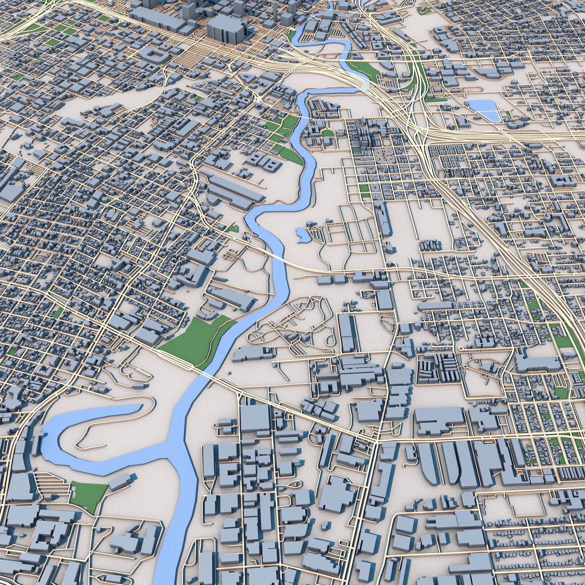 Houston City Texas United States 3D model_3