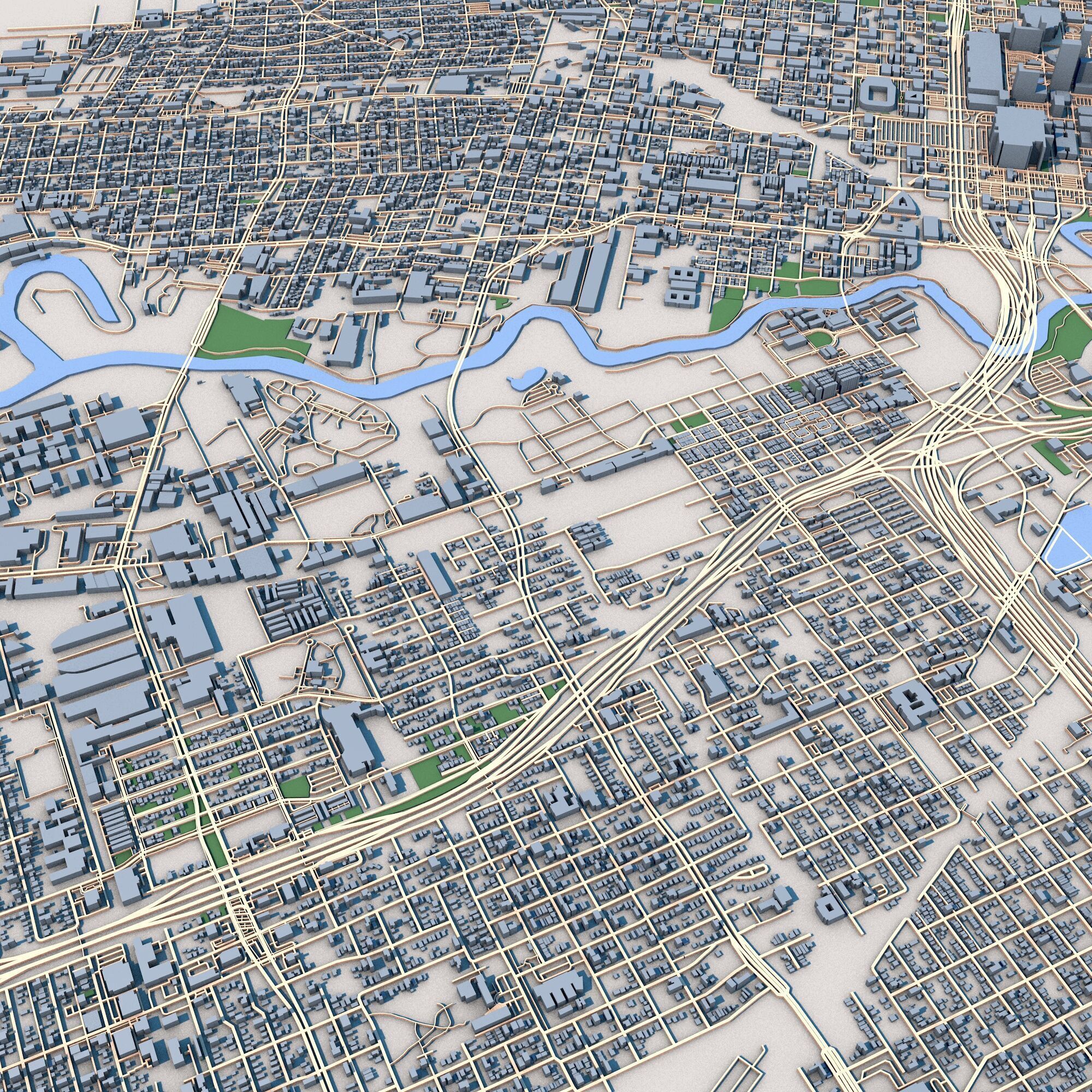 Houston City Texas United States 3D model_4