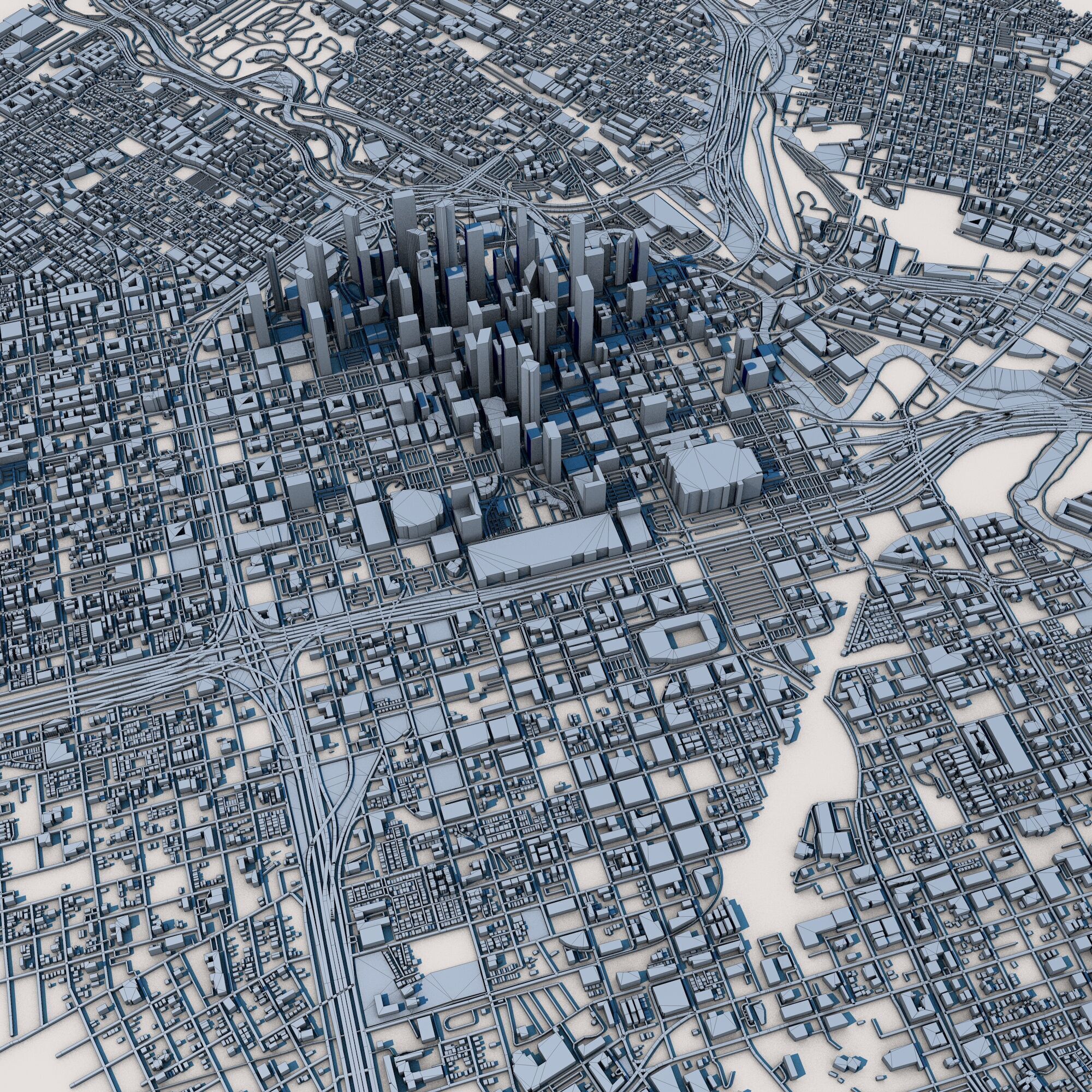 Houston City Texas United States 3D model_7