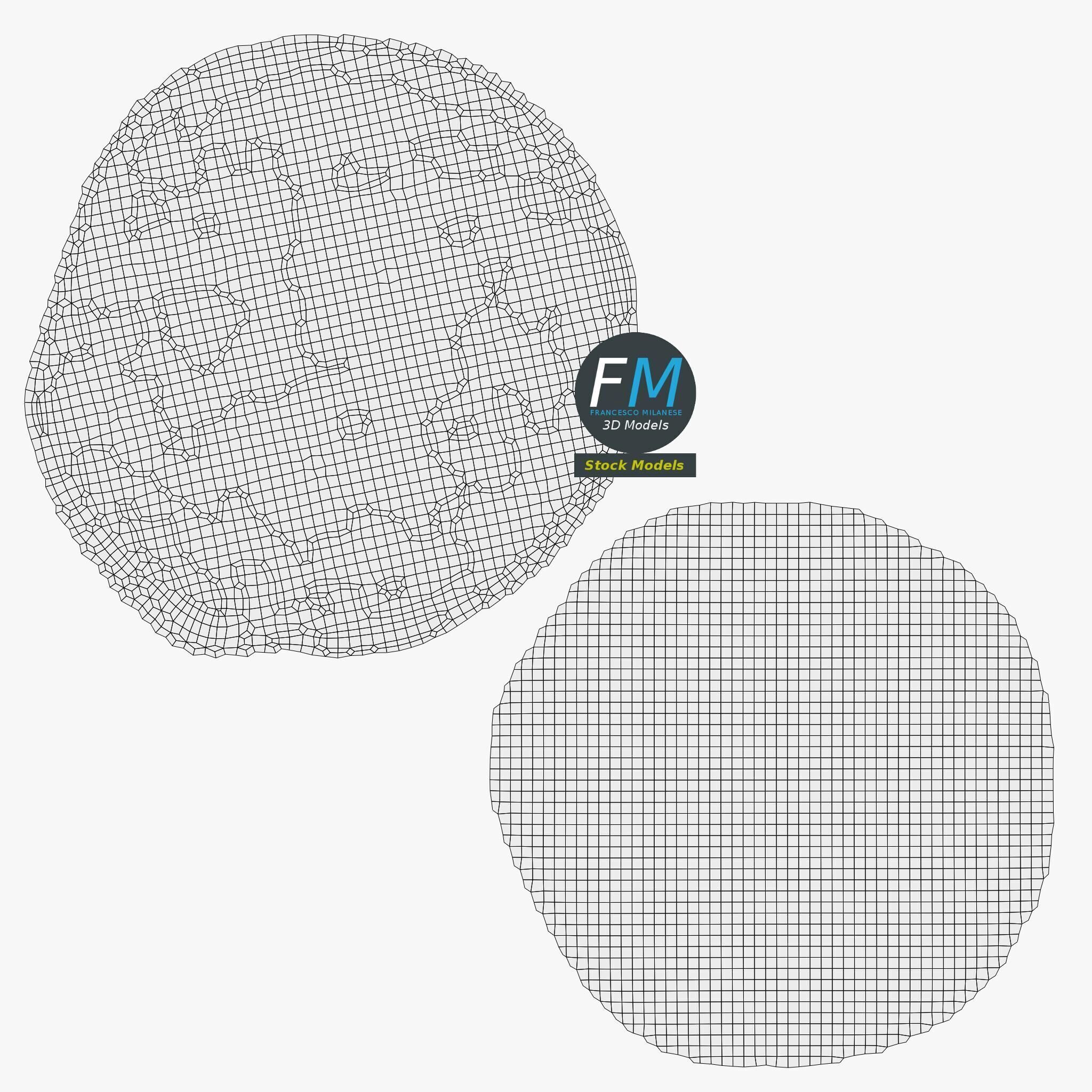 Pizza in an open carton box 3D model_12