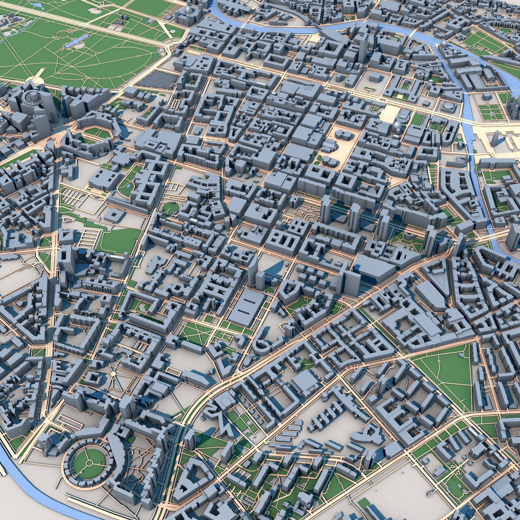 Berlin City Germany 3D model_2
