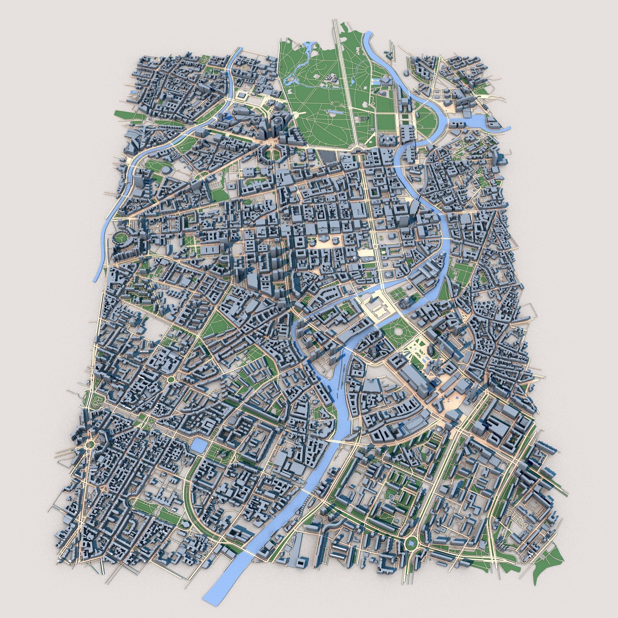Berlin City Germany 3D model_1