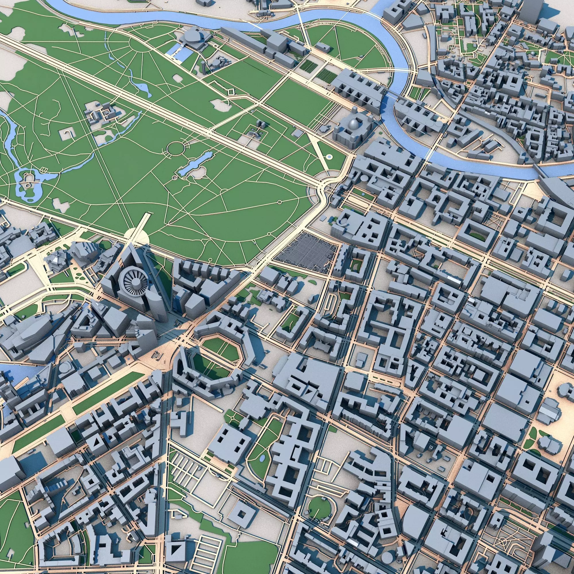 Berlin City Germany 3D model_0