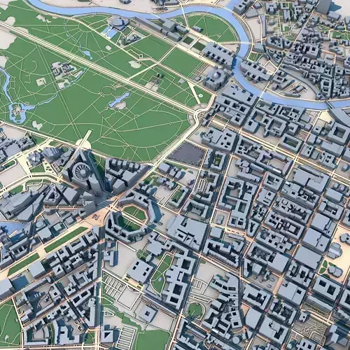Berlin City Germany 3D model