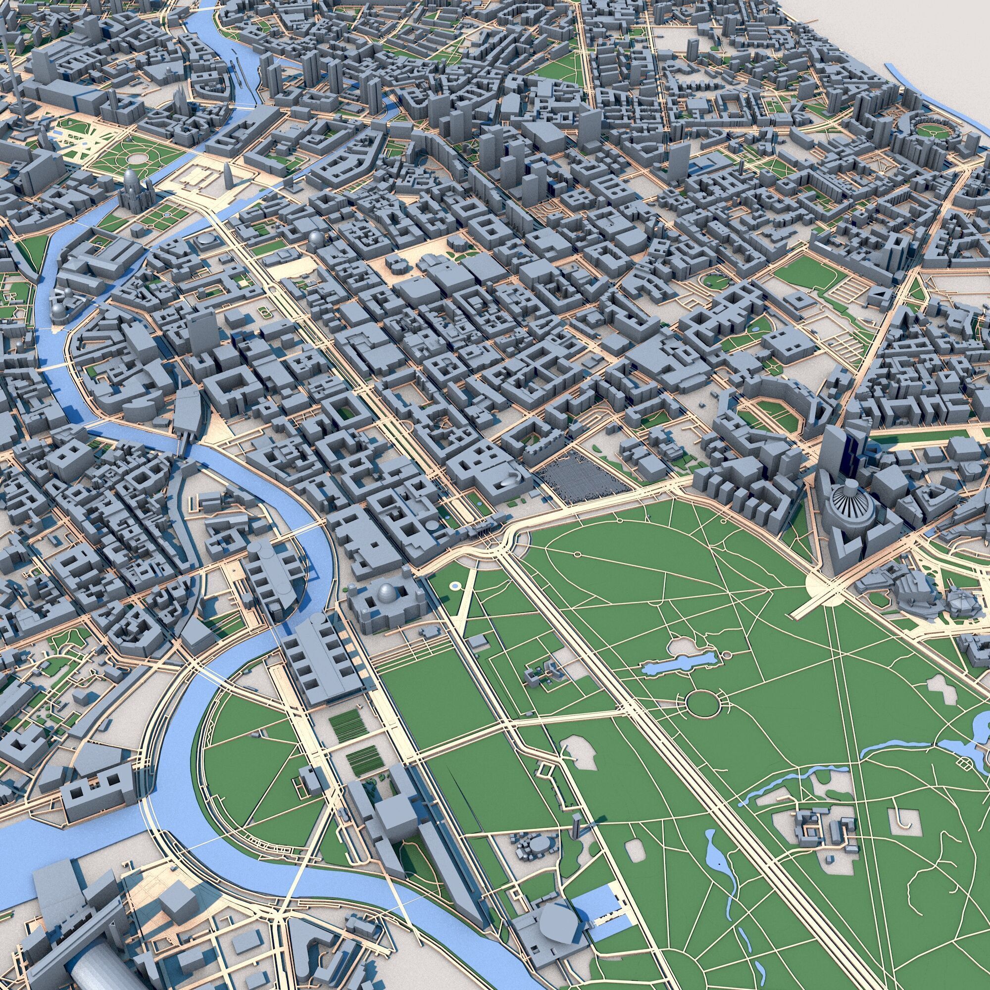 Berlin City Germany 3D model_5