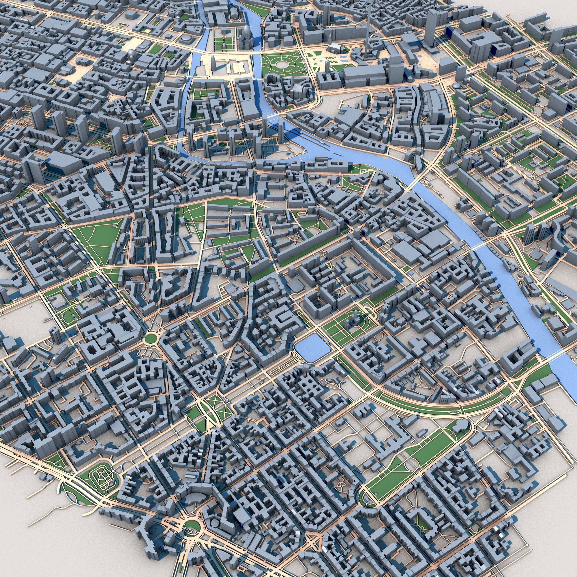 Berlin City Germany 3D model_3