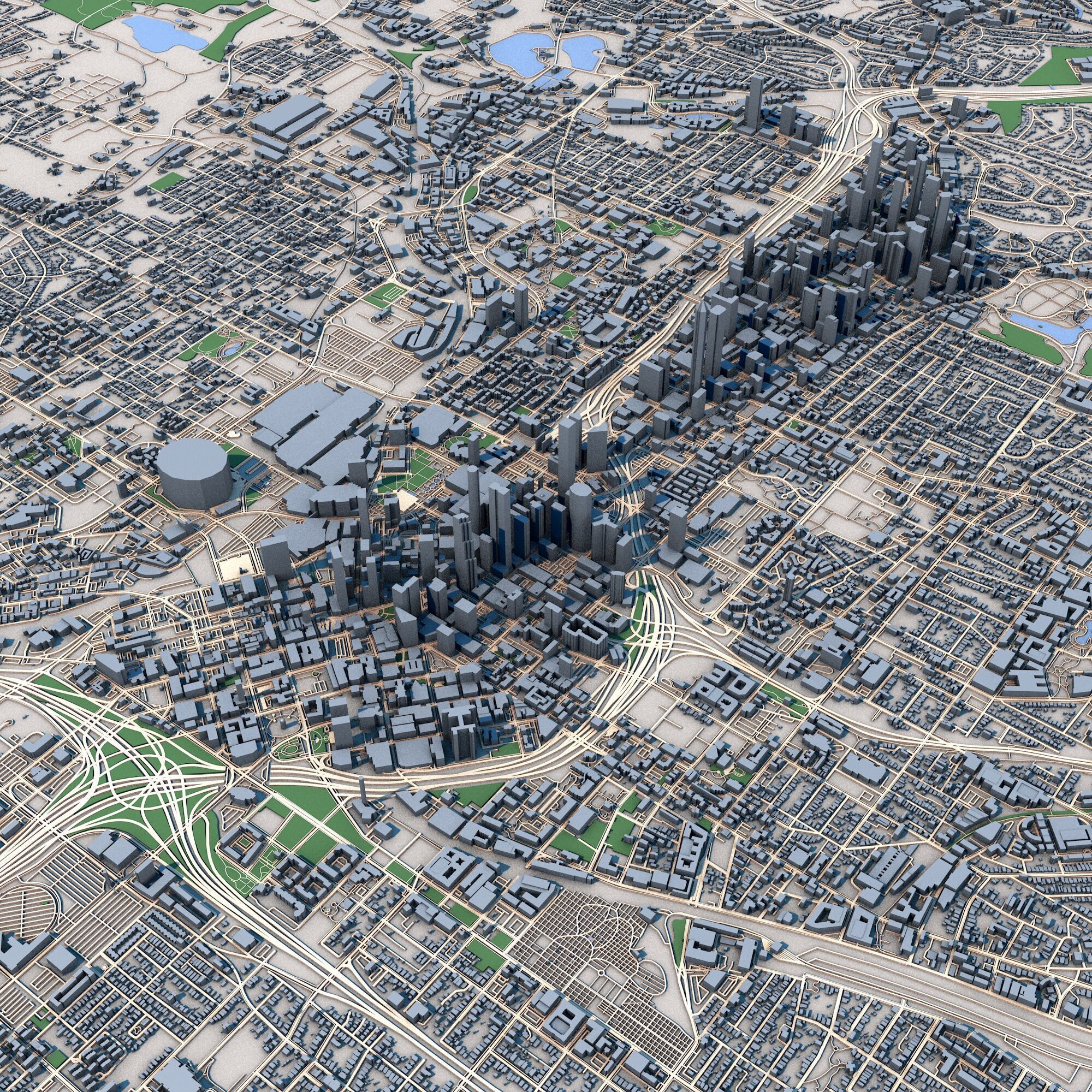 Atlanta City Georgia United States 3D model_2