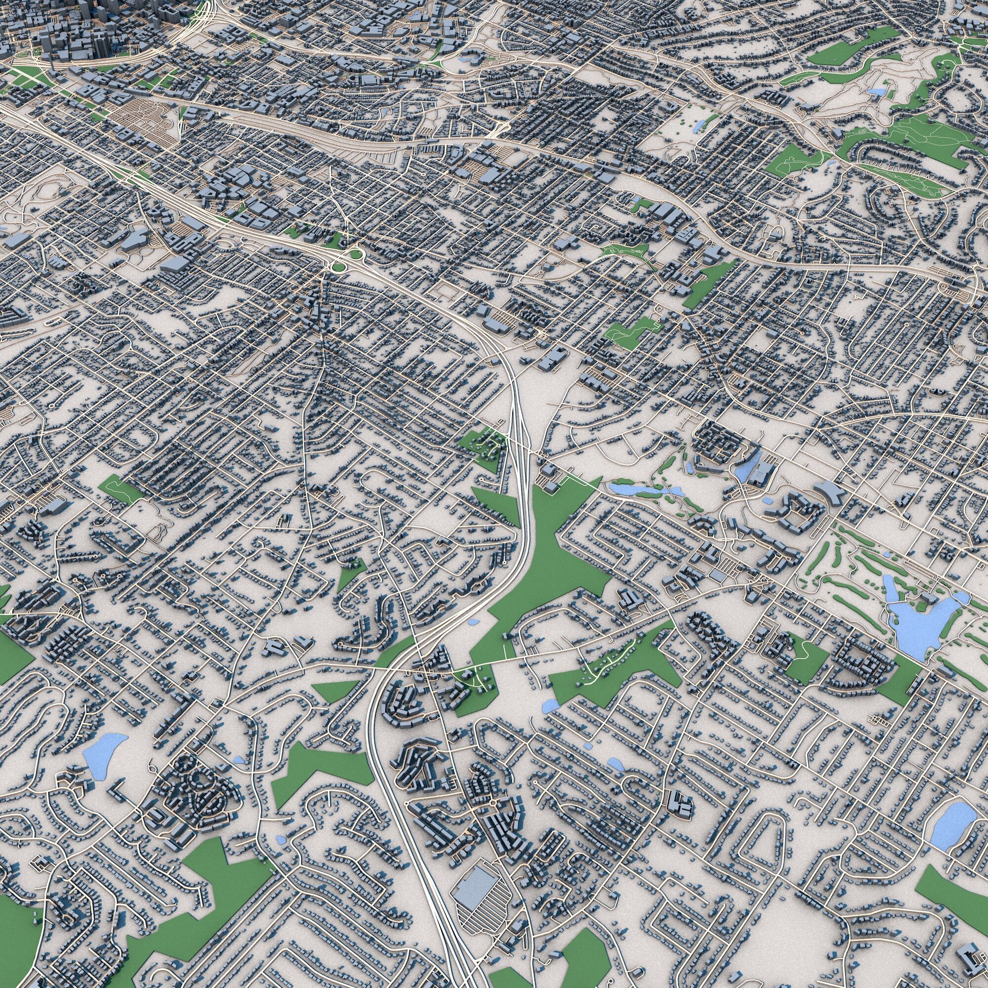 Atlanta City Georgia United States 3D model_3