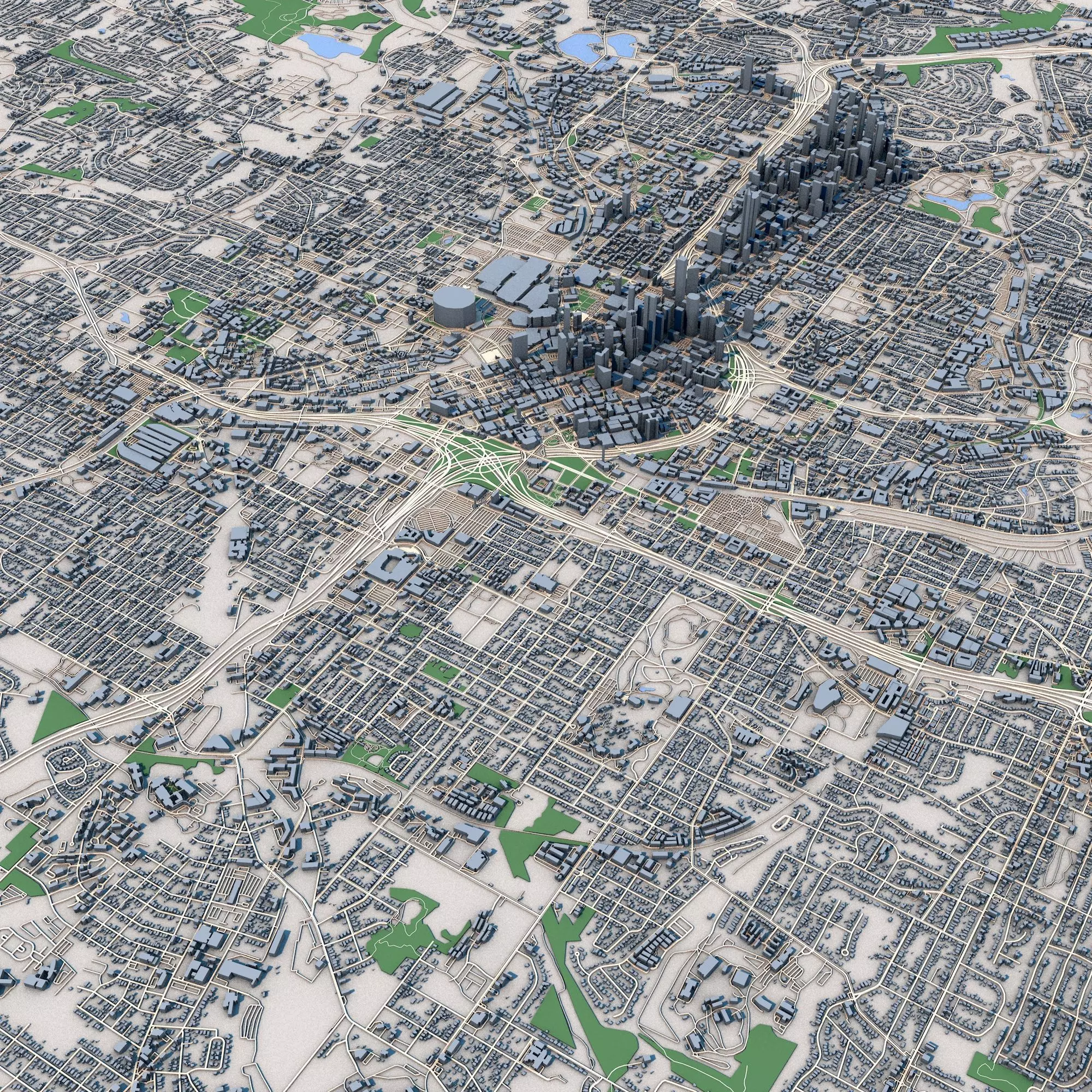 Atlanta City Georgia United States 3D model_0