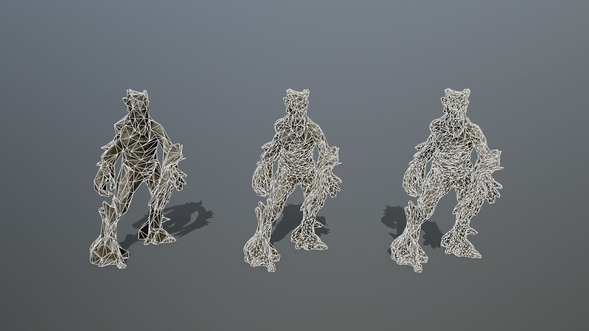 golem Low-poly 3D model_13