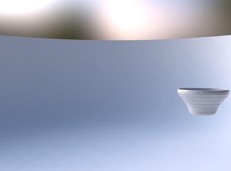 Bowl wide and twisted with hard horizontal dents 3D print model_4