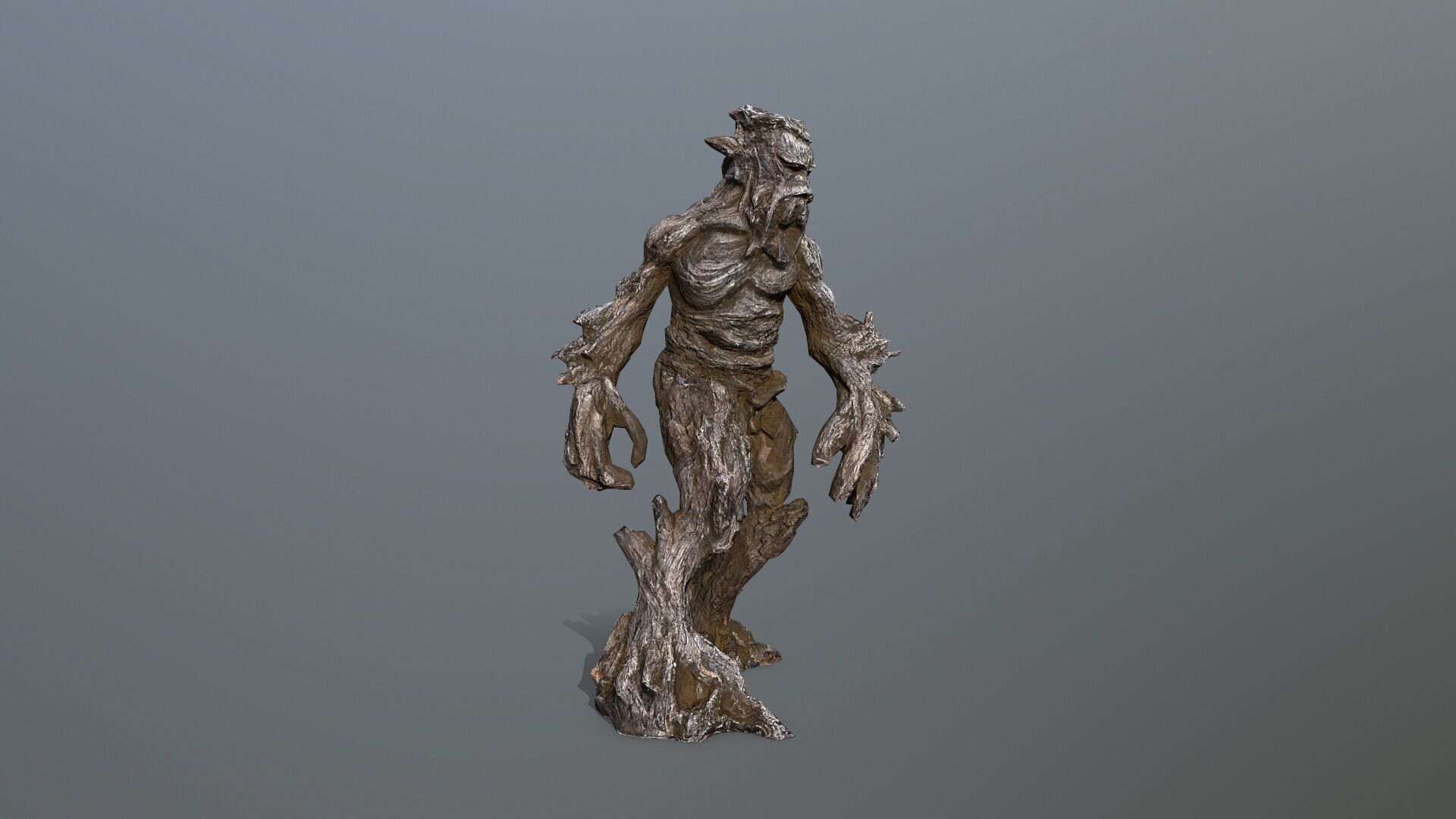 Golem Low-poly 3D model_3