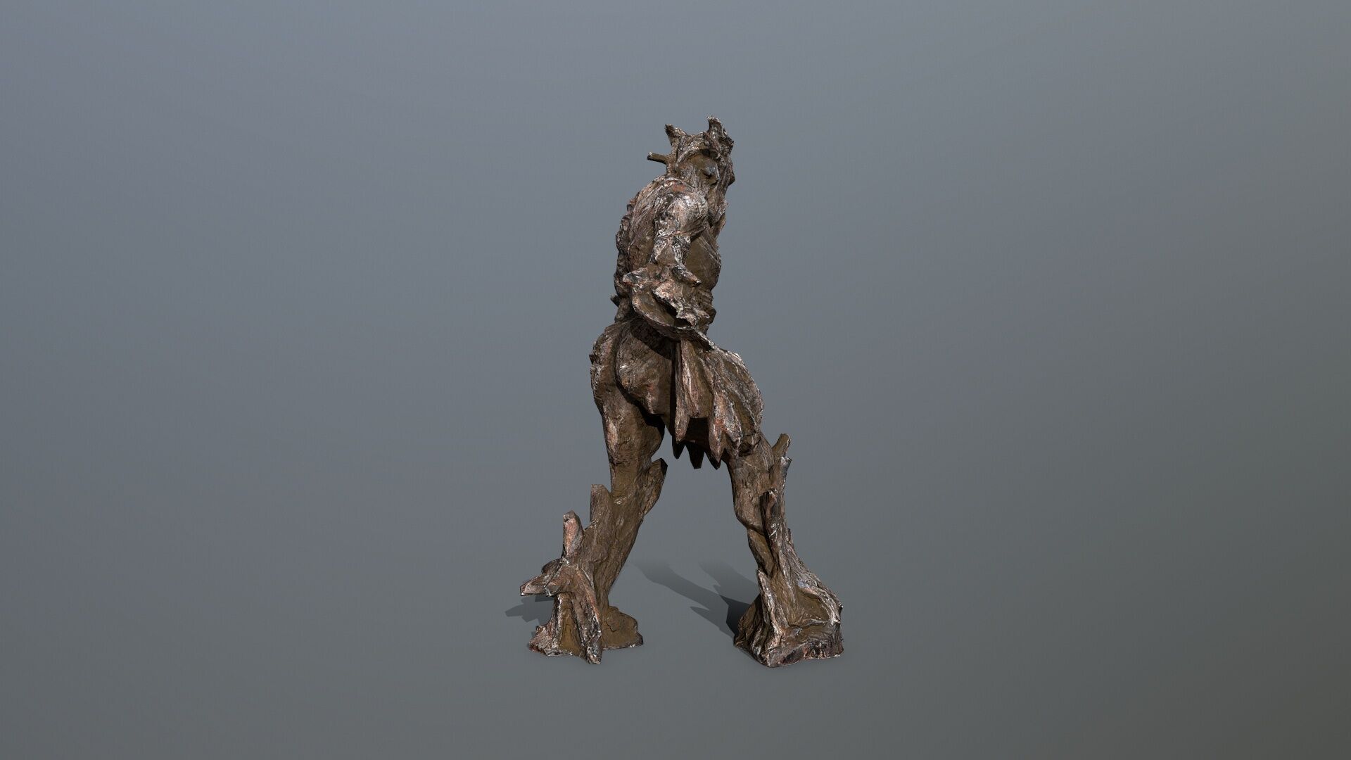 Golem Low-poly 3D model_5