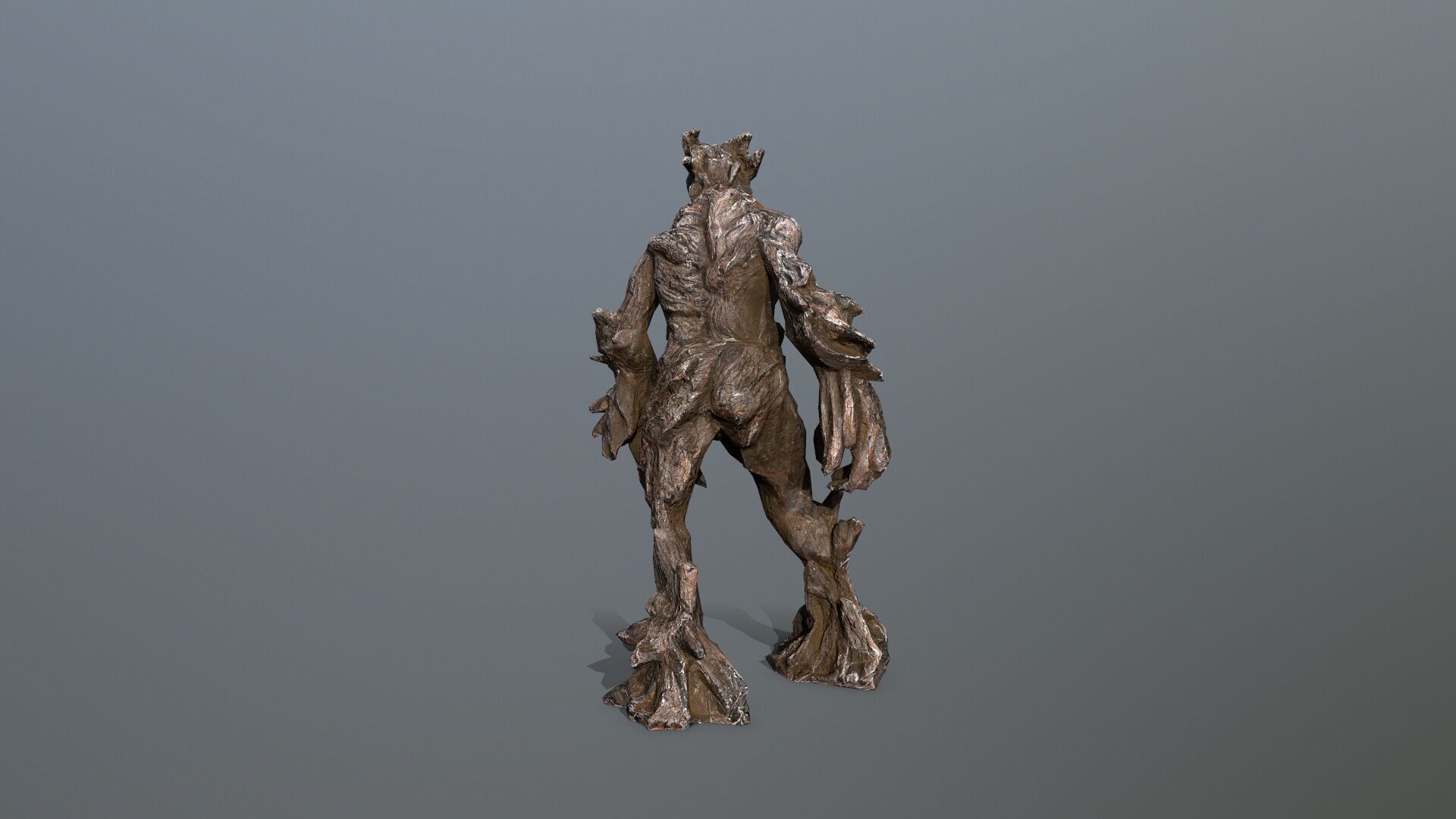 Golem Low-poly 3D model_6
