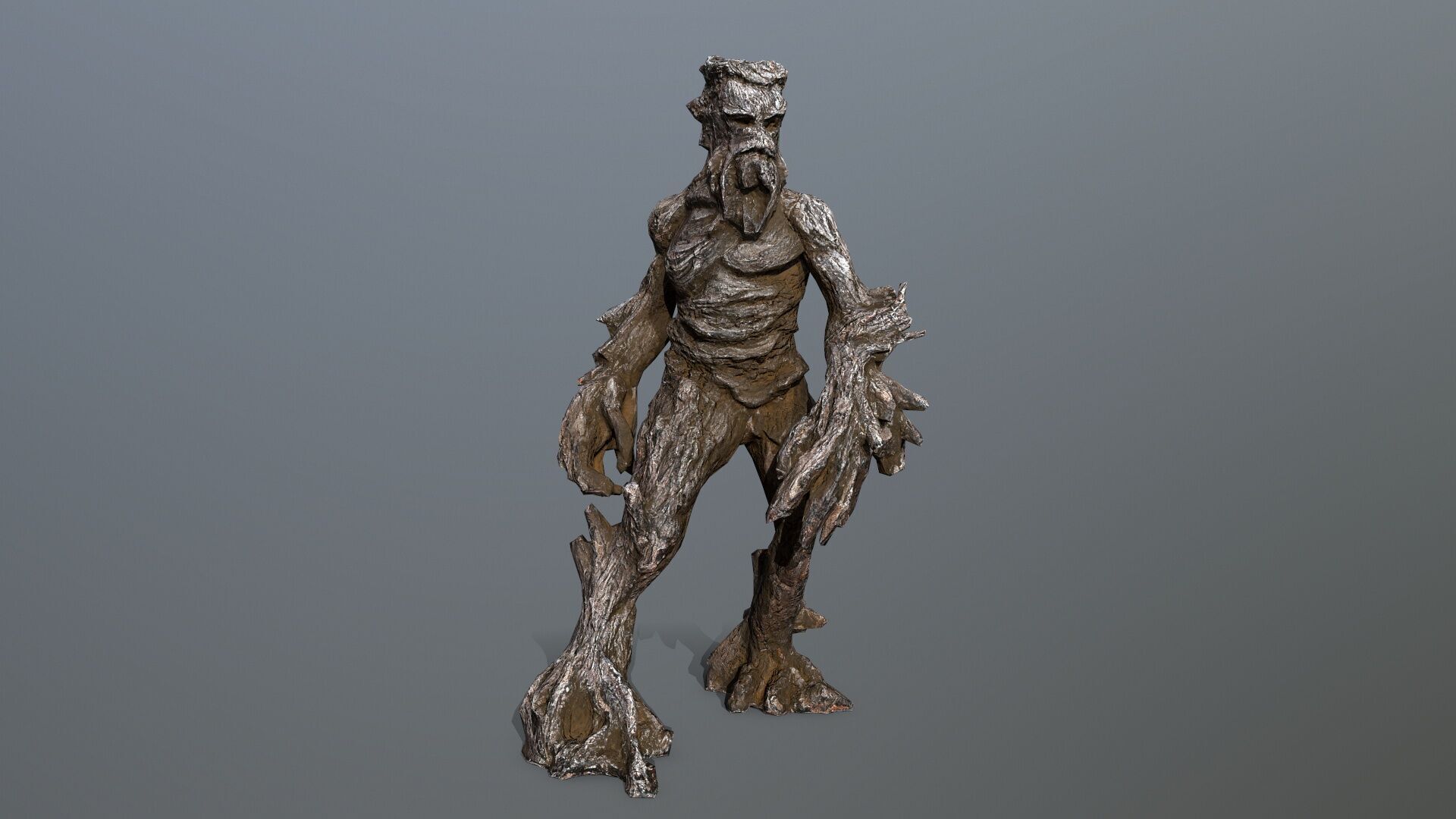 Golem Low-poly 3D model_1