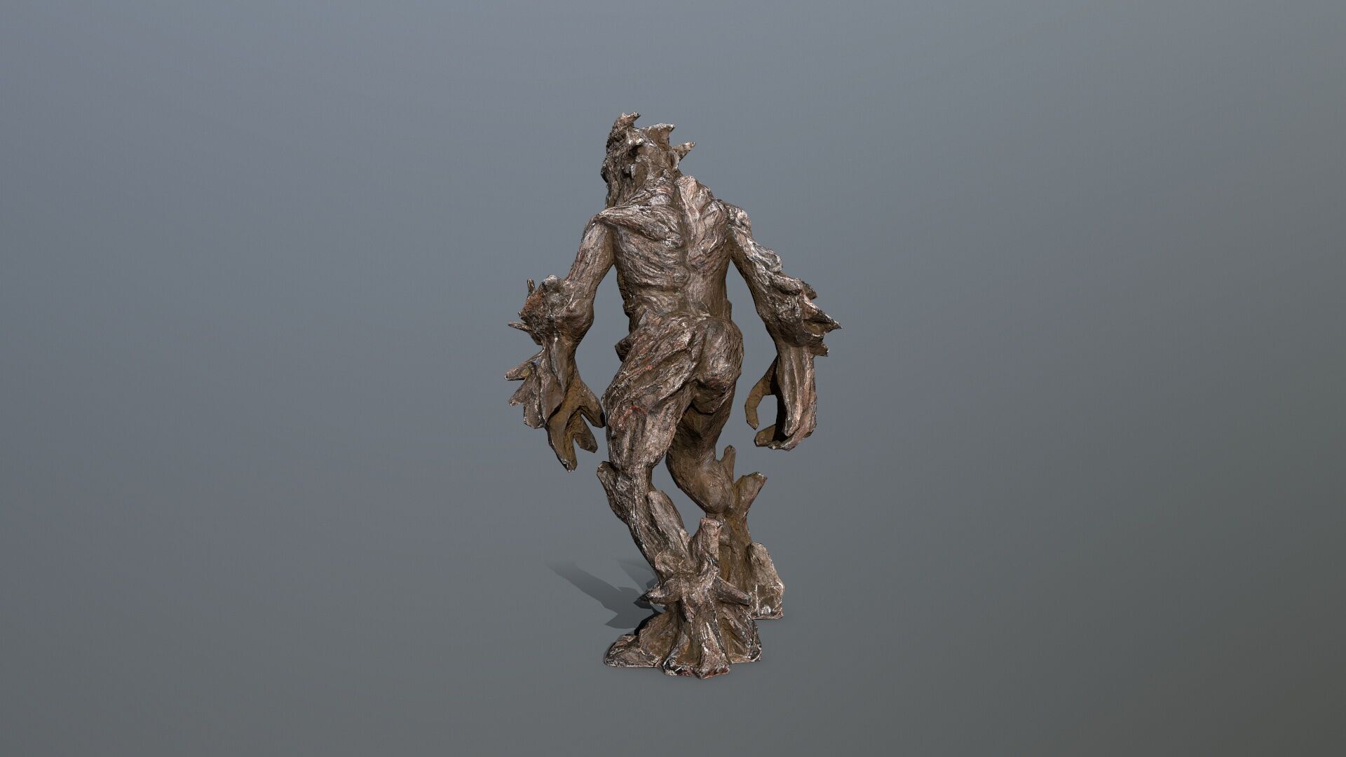 Golem Low-poly 3D model_7