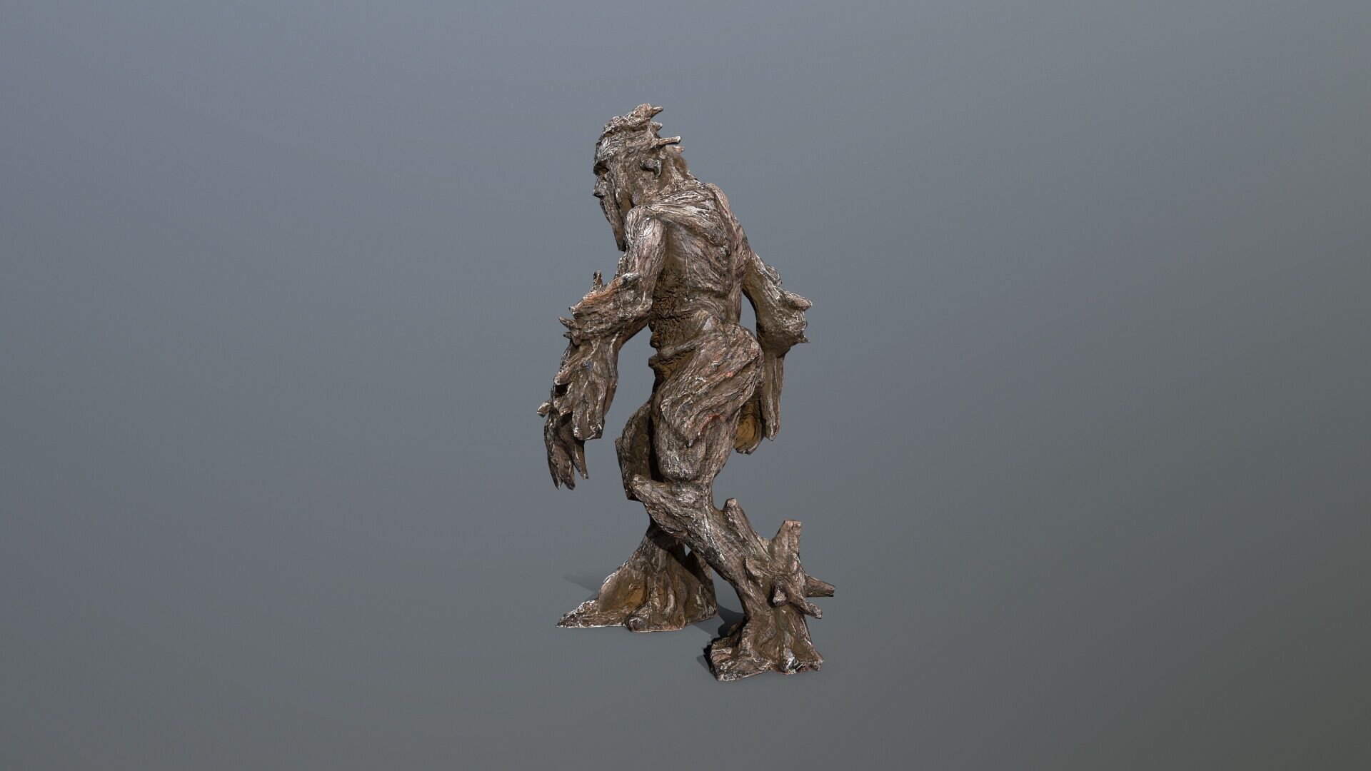 Golem Low-poly 3D model_8