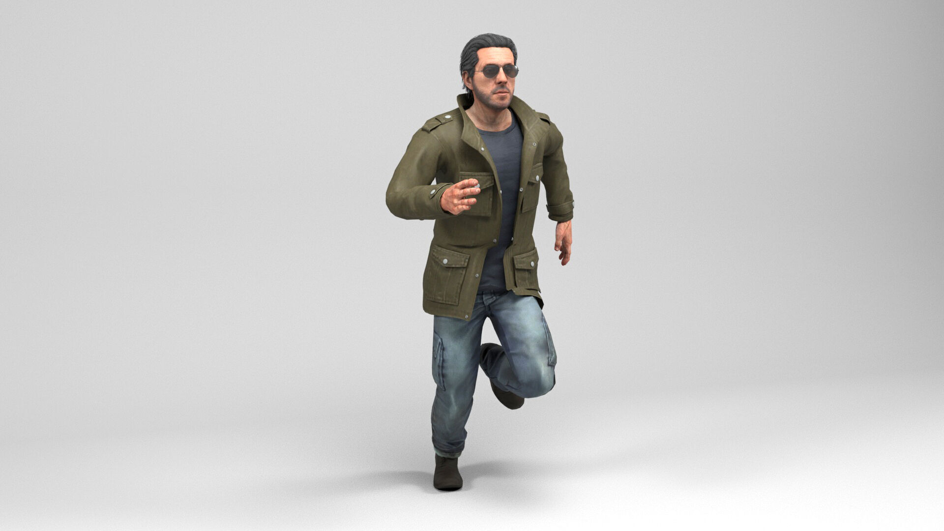 Man 4 Collection Low-poly 3D model_12