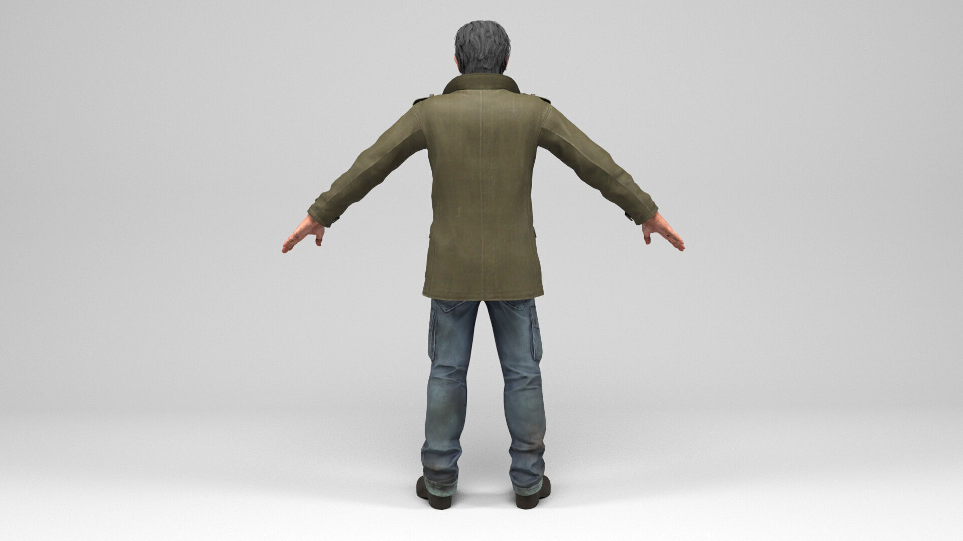 Man 4 Collection Low-poly 3D model_4