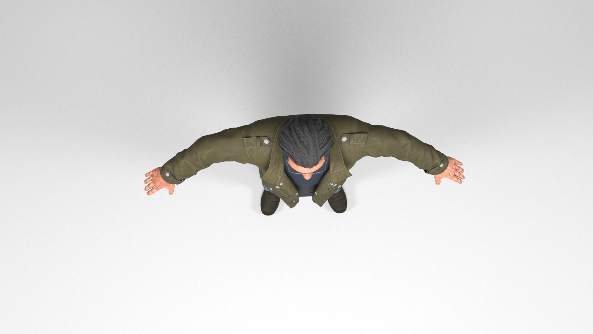 Man 4 Collection Low-poly 3D model_5