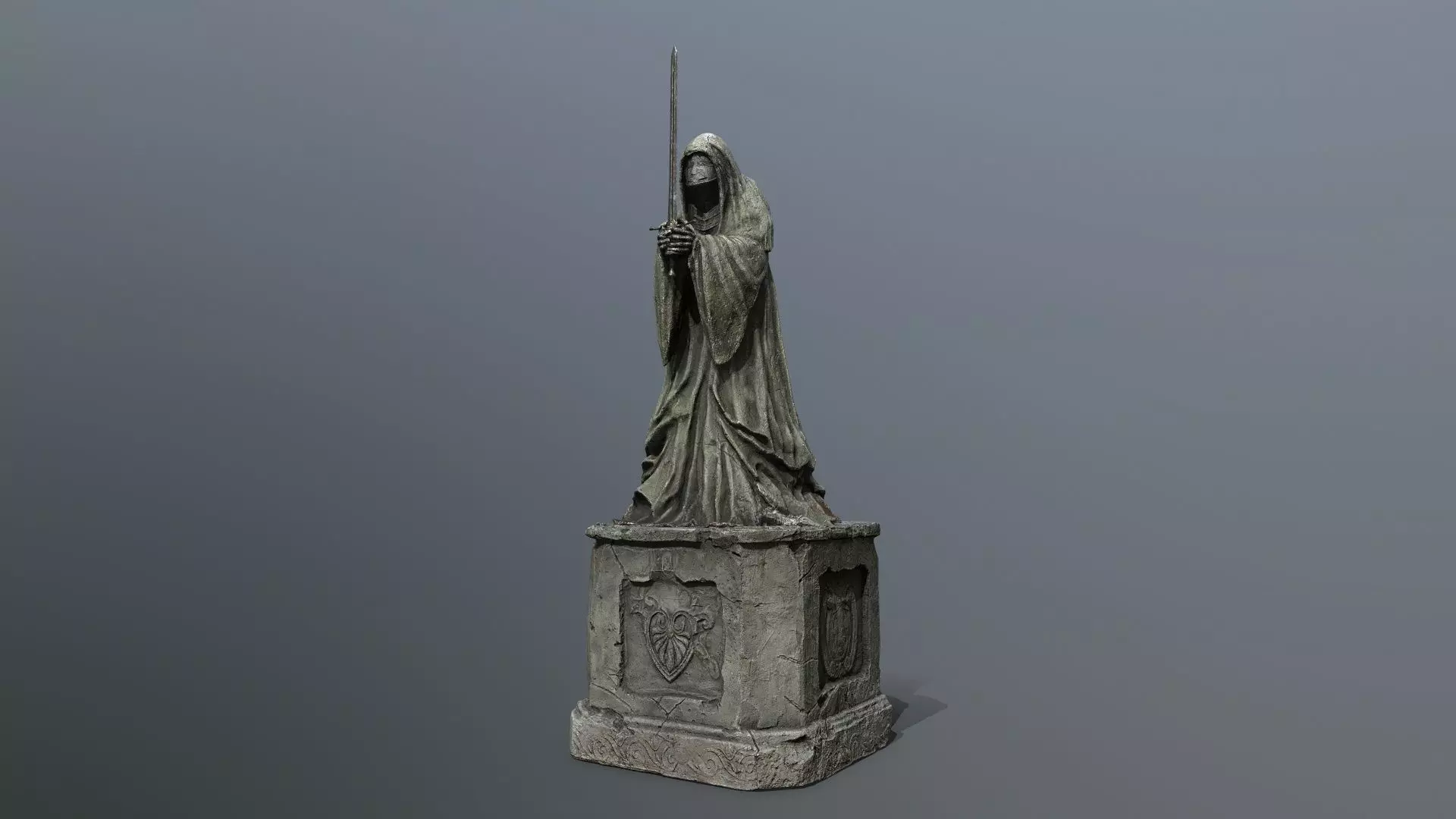   Ruin Set Low-poly 3D model_0