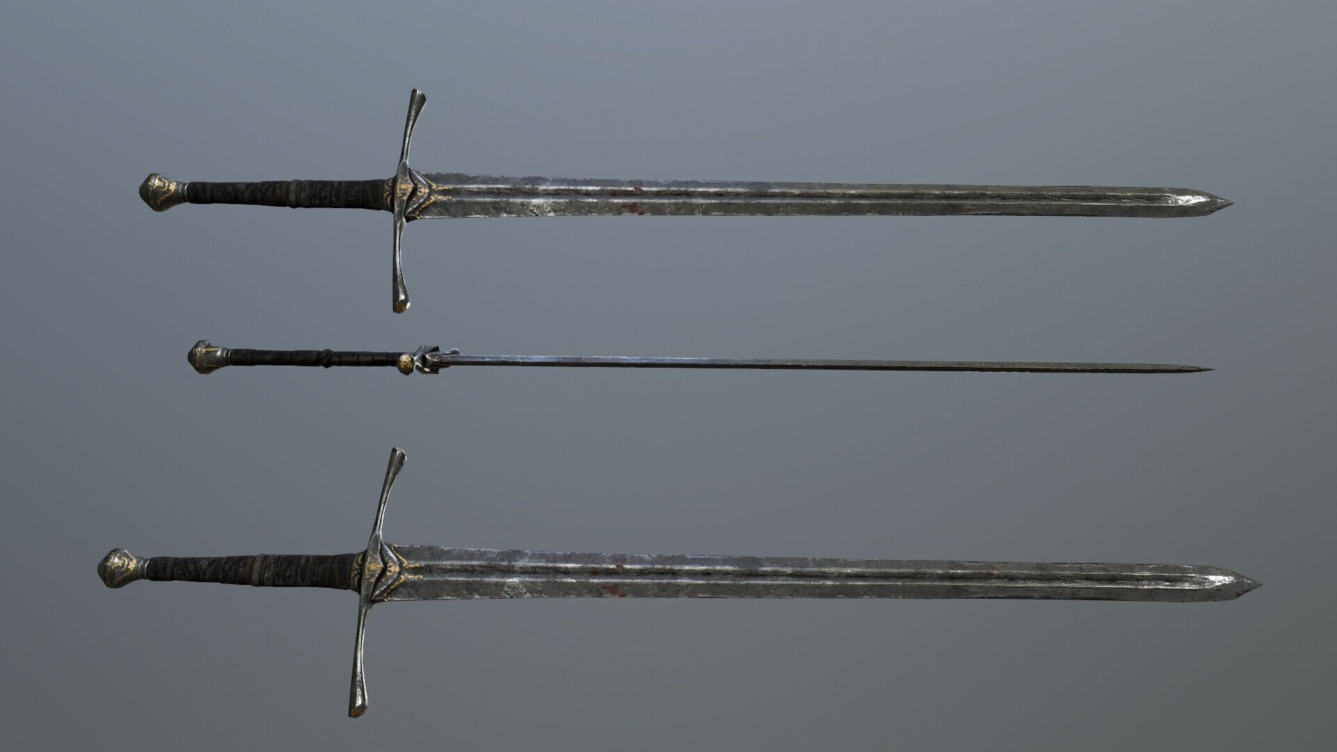   Ruin Set Low-poly 3D model_4