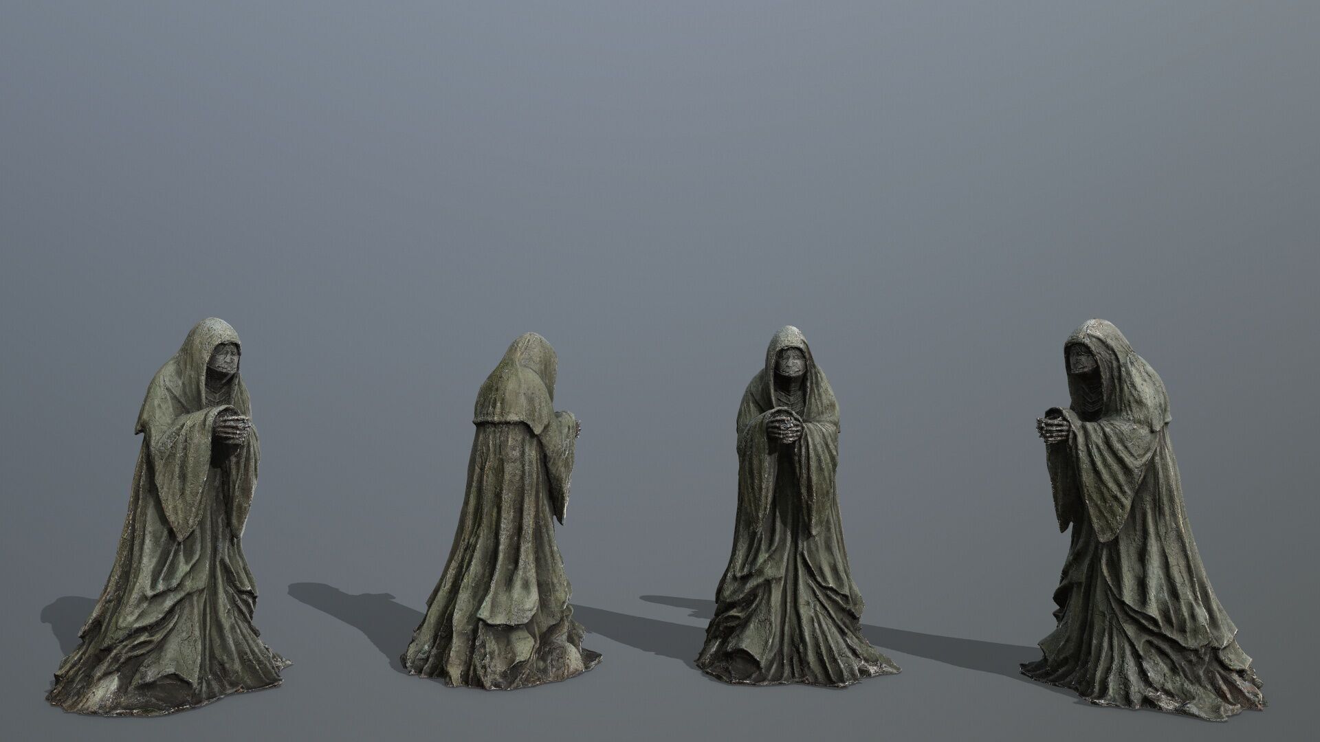   Ruin Set Low-poly 3D model_2