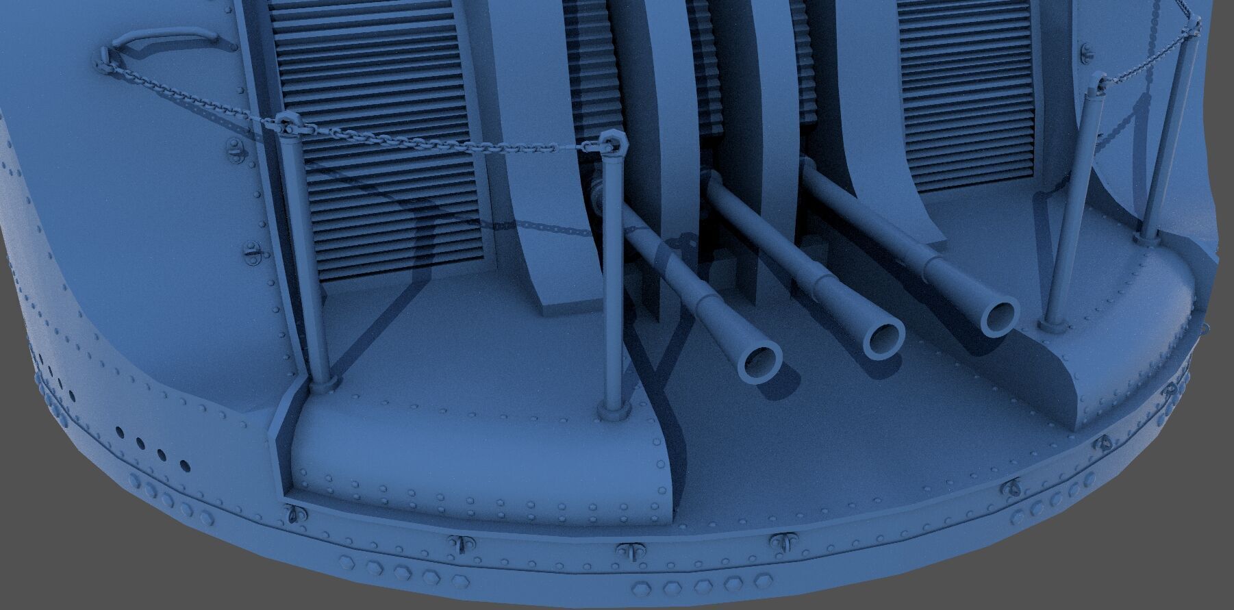 Type 96 turret 1941 - Commercial license - 1-100 scale 3D print model_3